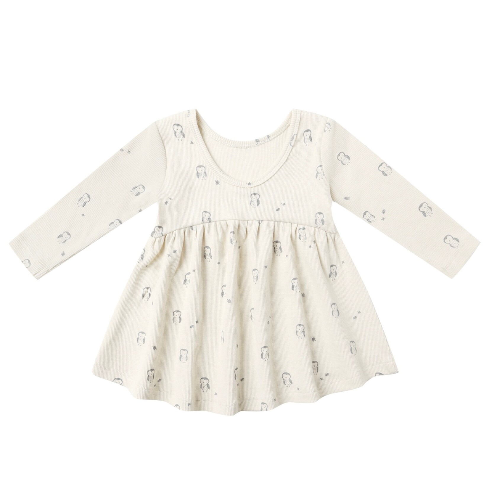 Quincy Mae Quincy Mae - Ribbed Long Sleeve Dress