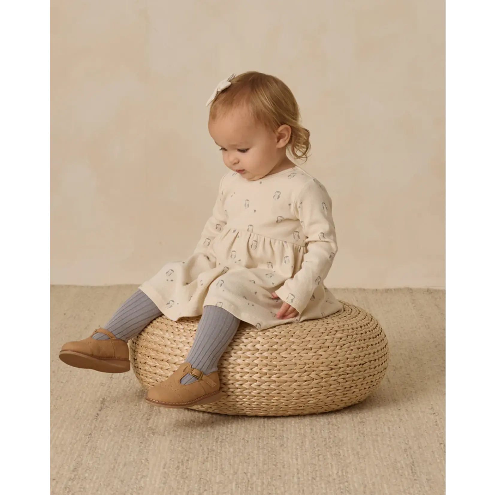 Quincy Mae Quincy Mae - Ribbed Long Sleeve Dress