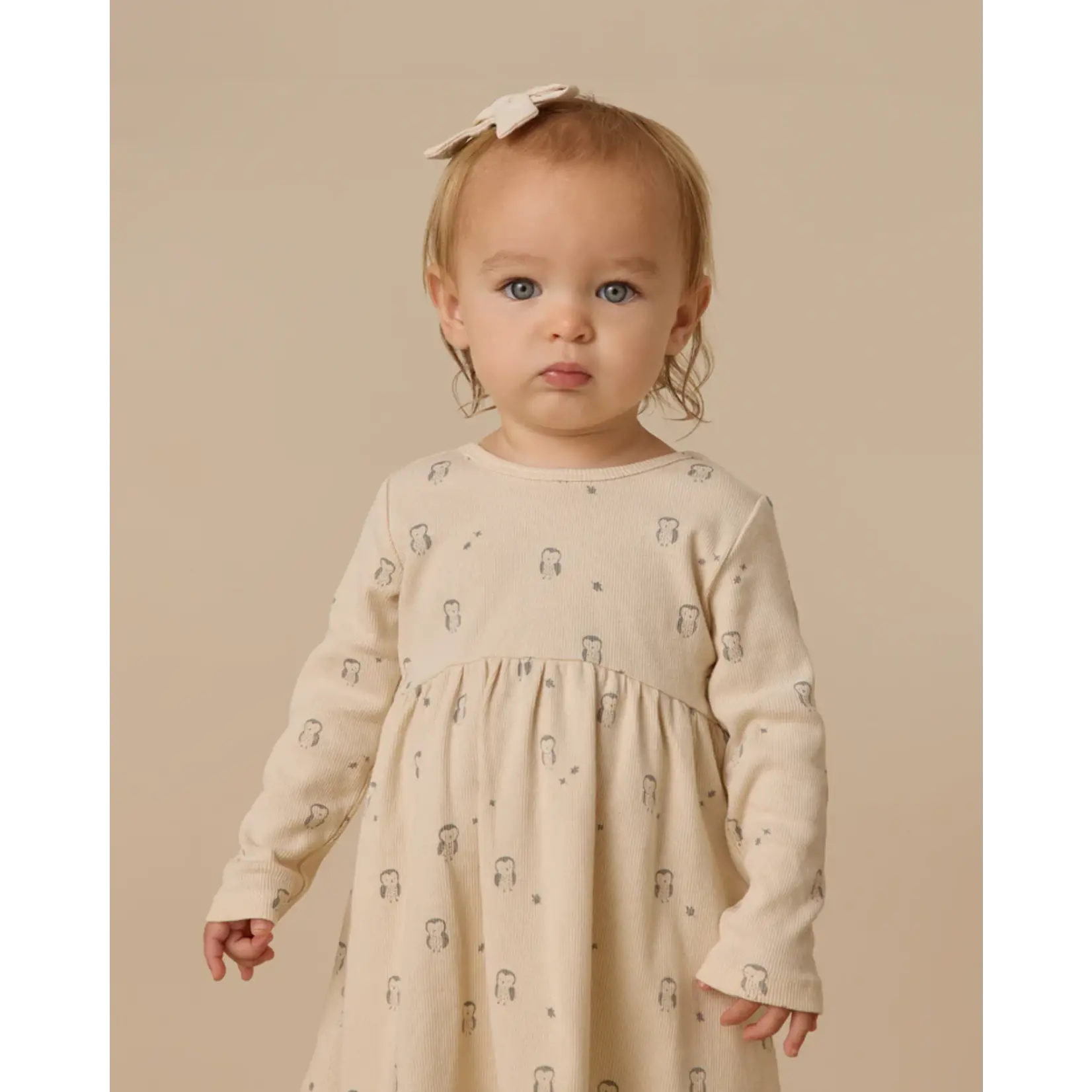 Quincy Mae Quincy Mae - Ribbed Long Sleeve Dress