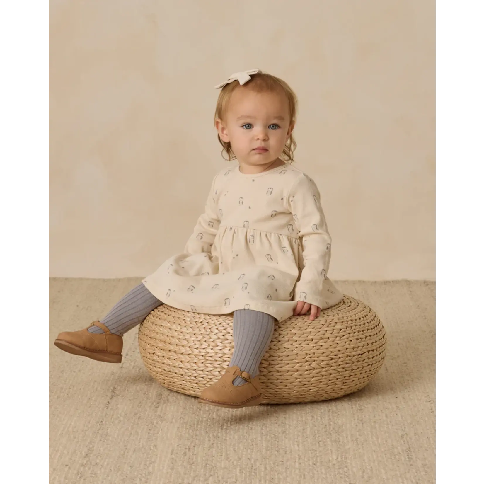 Quincy Mae Quincy Mae - Ribbed Long Sleeve Dress