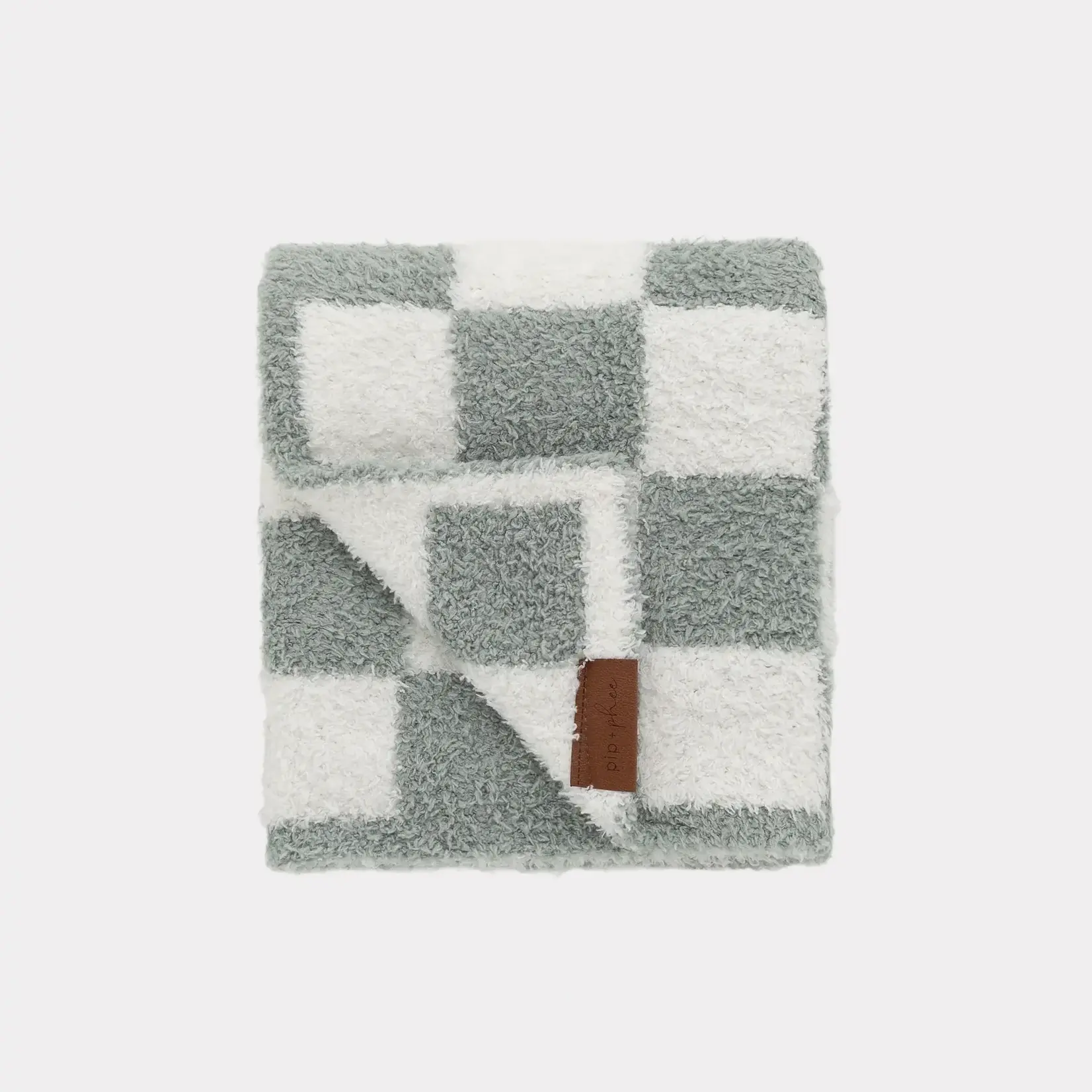 Pip + Phee Pip + Phee - Meadow Check Plush Blanket