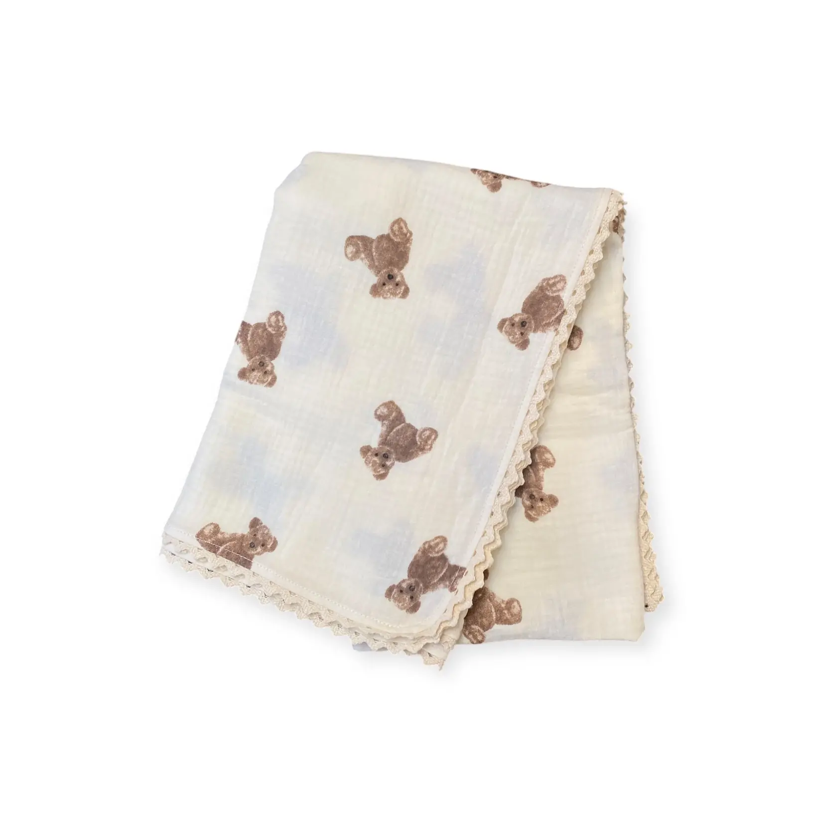 ba.be.O ba.be.O - Teddy Muslin Blanket