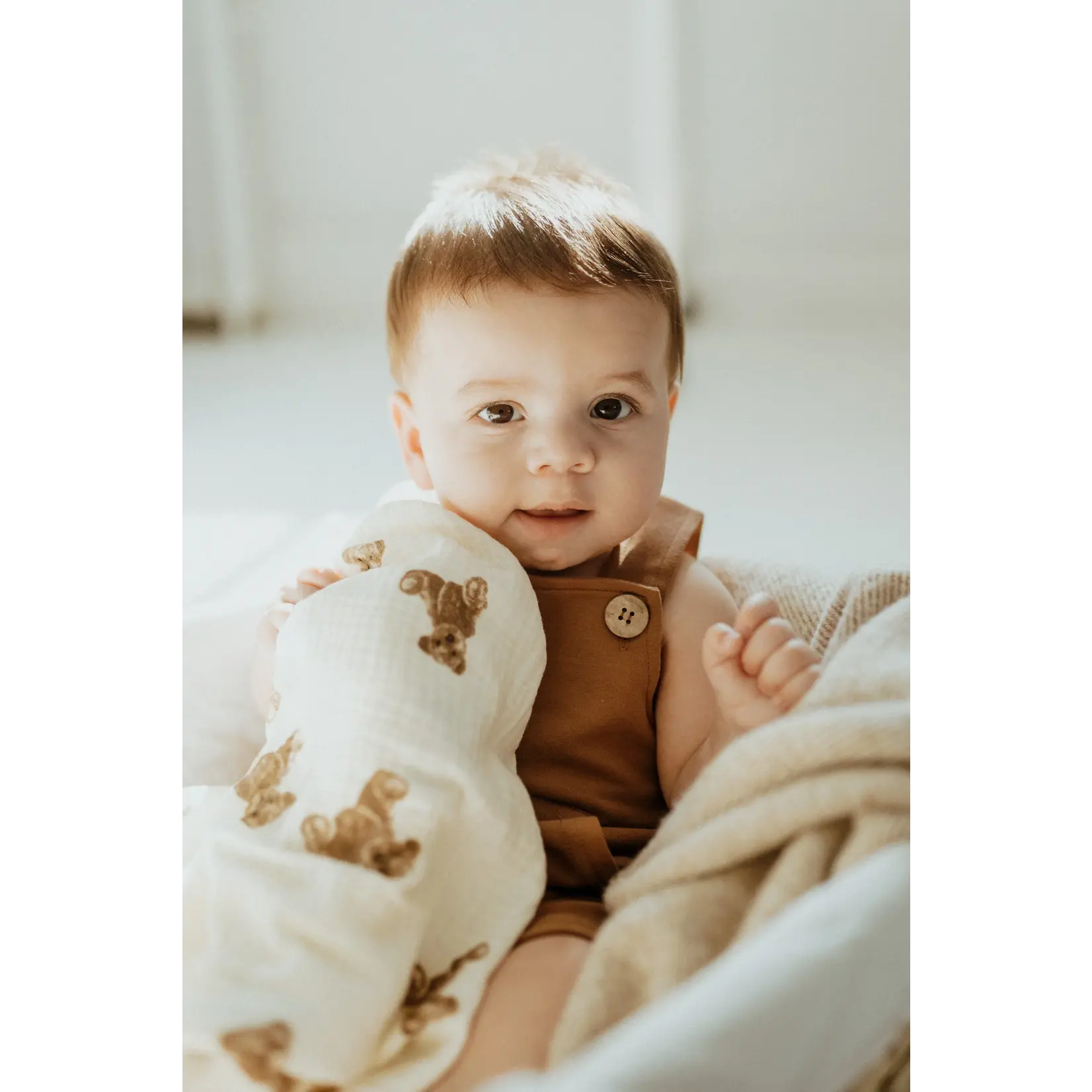 ba.be.O ba.be.O - Teddy Muslin Blanket