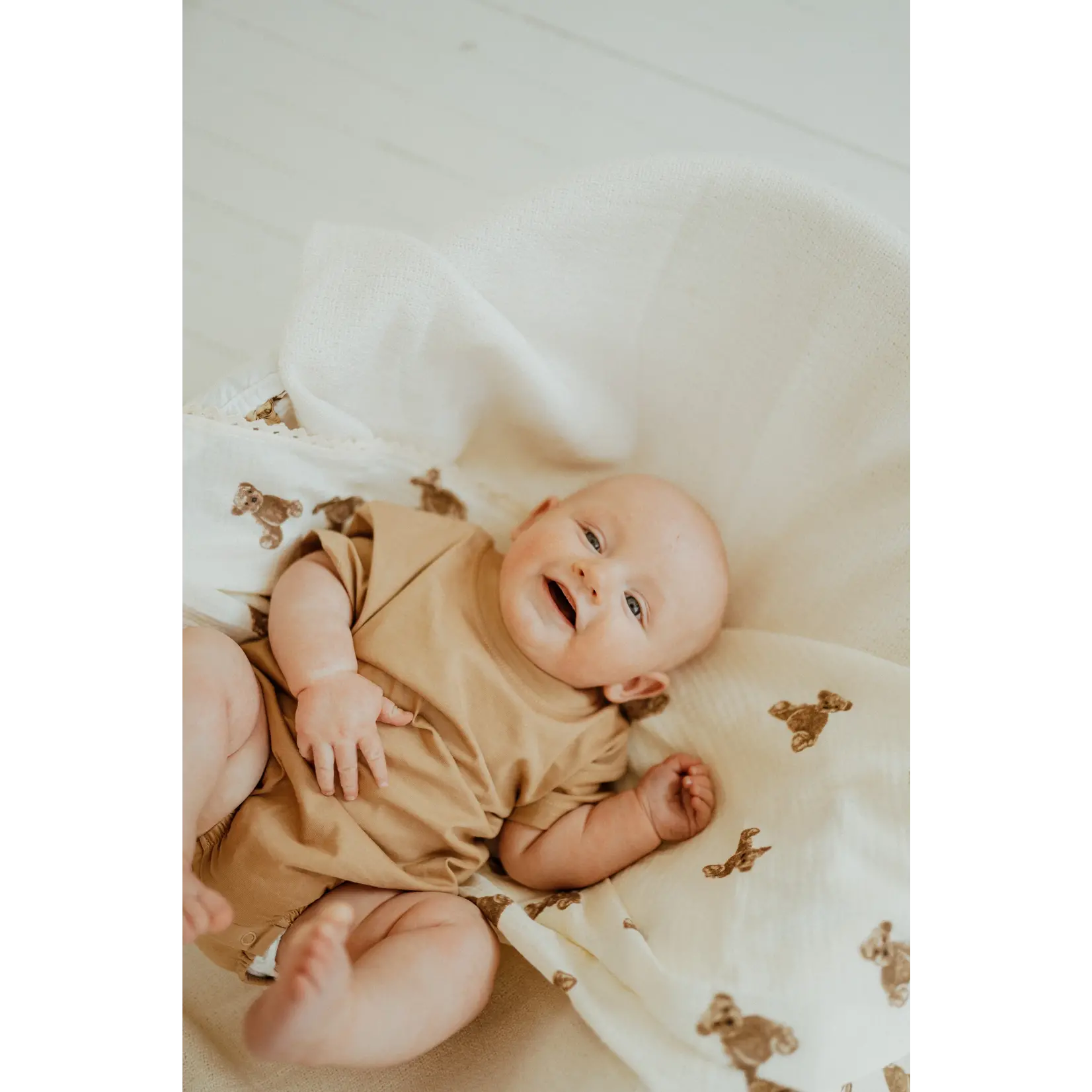 ba.be.O ba.be.O - Teddy Muslin Blanket