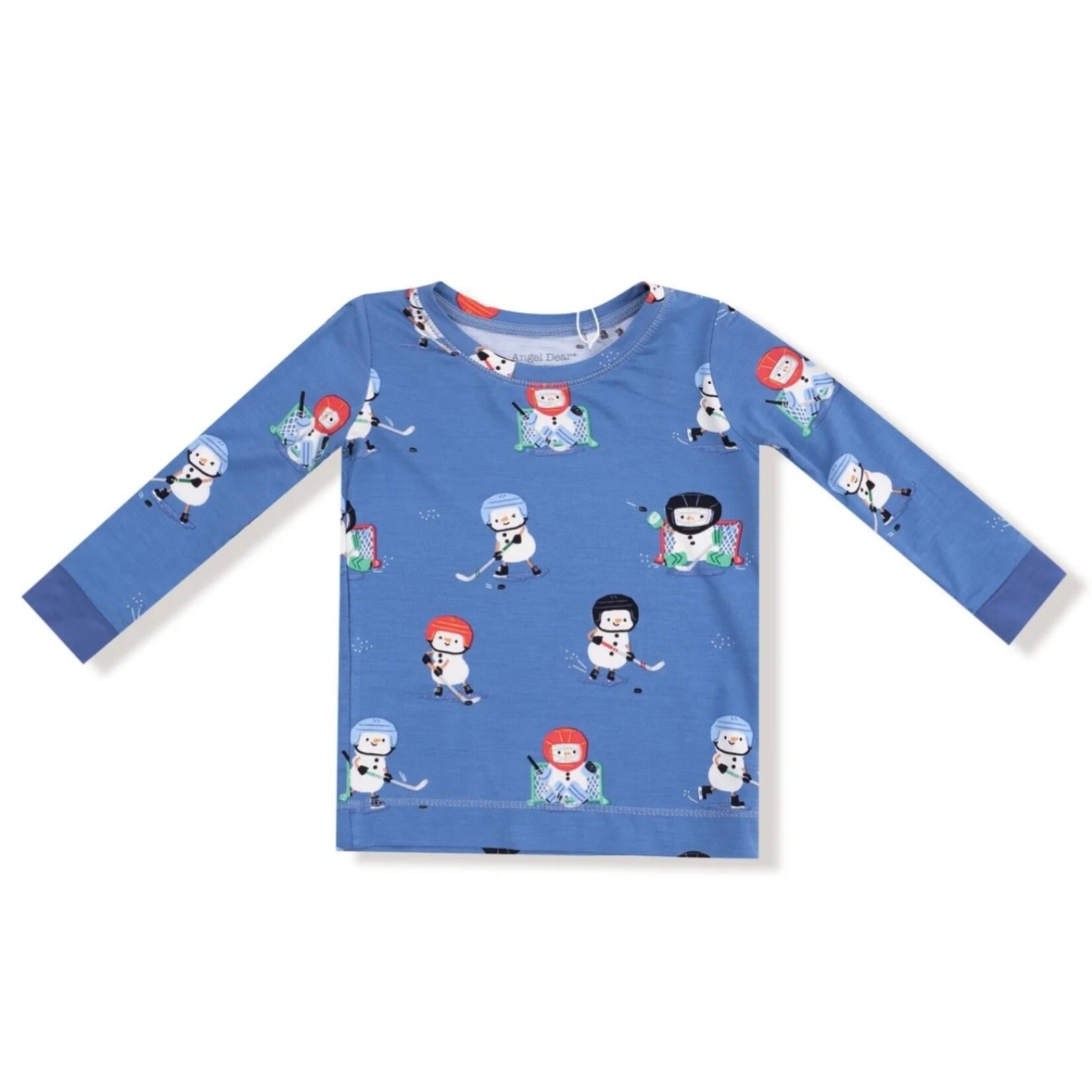 Angel Dear Angel Dear - L/S  Snow Folks Ice Hockey PJ Set