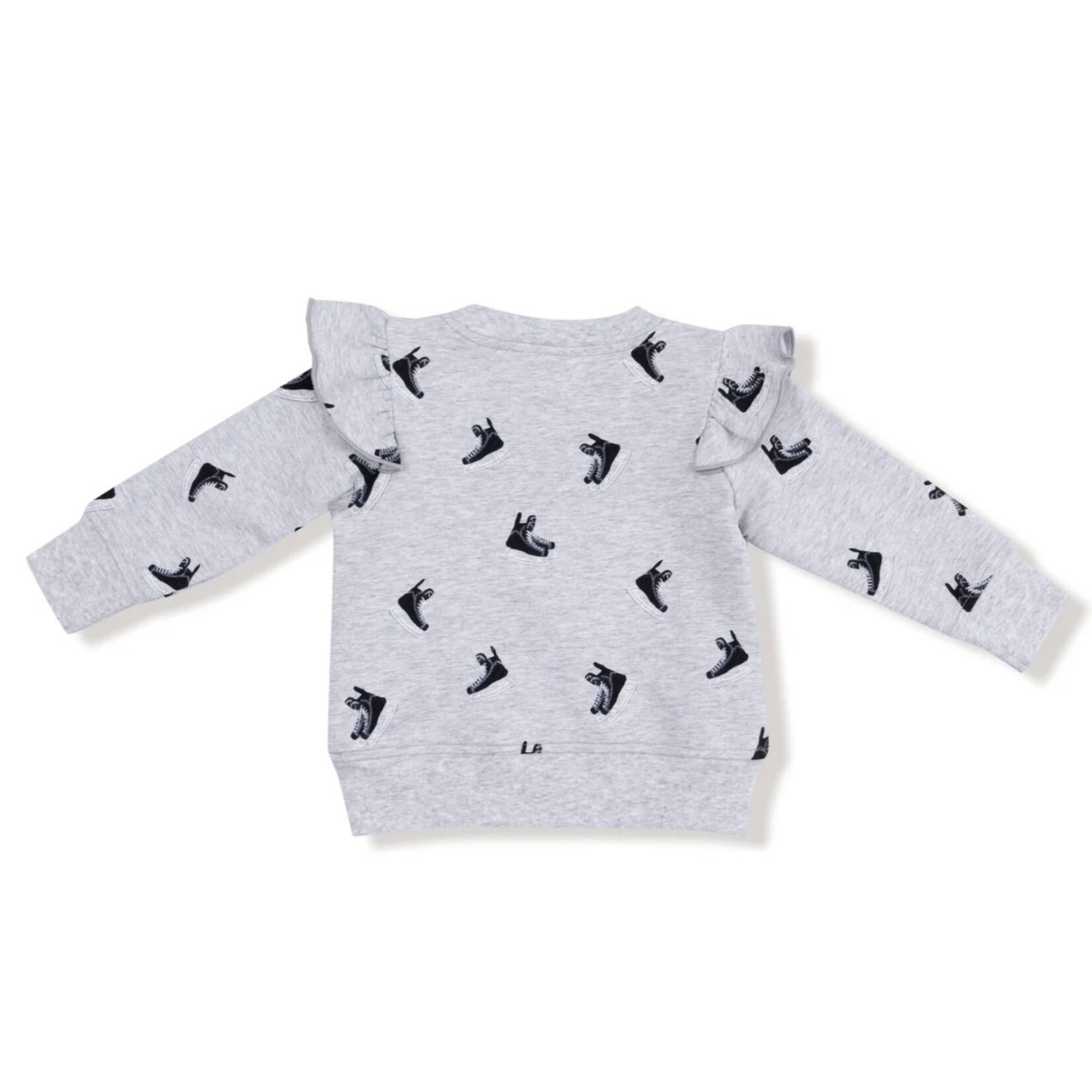 Angel Dear Angel Dear - French Terry Hockey Ruffle Sweatshirt