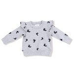 Angel Dear Angel Dear - French Terry Hockey Ruffle Sweatshirt