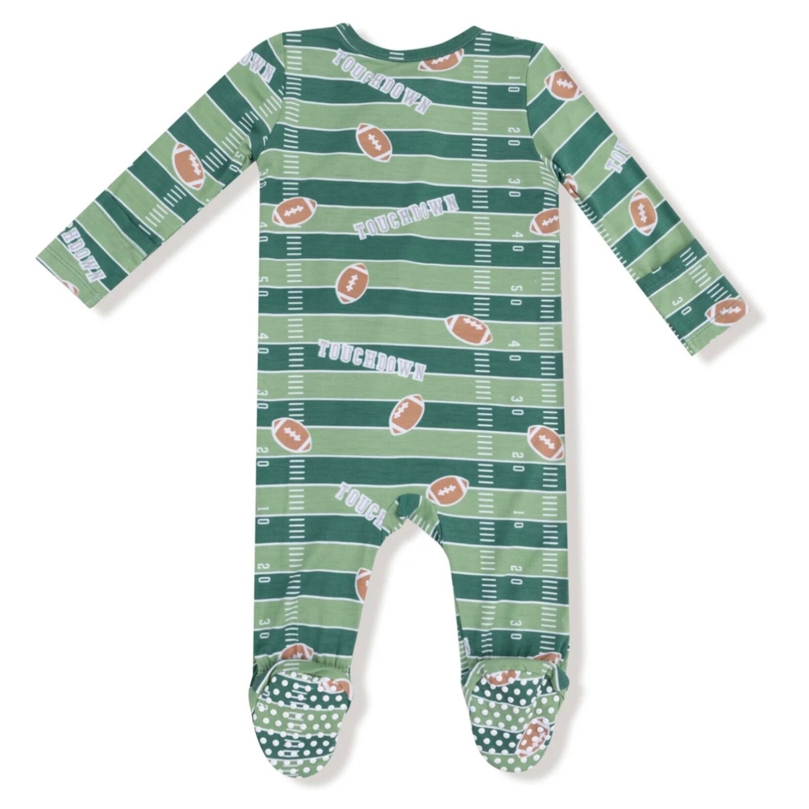 Angel Dear Angel Dear -Football Field Glow 2 Way Zipper Footie