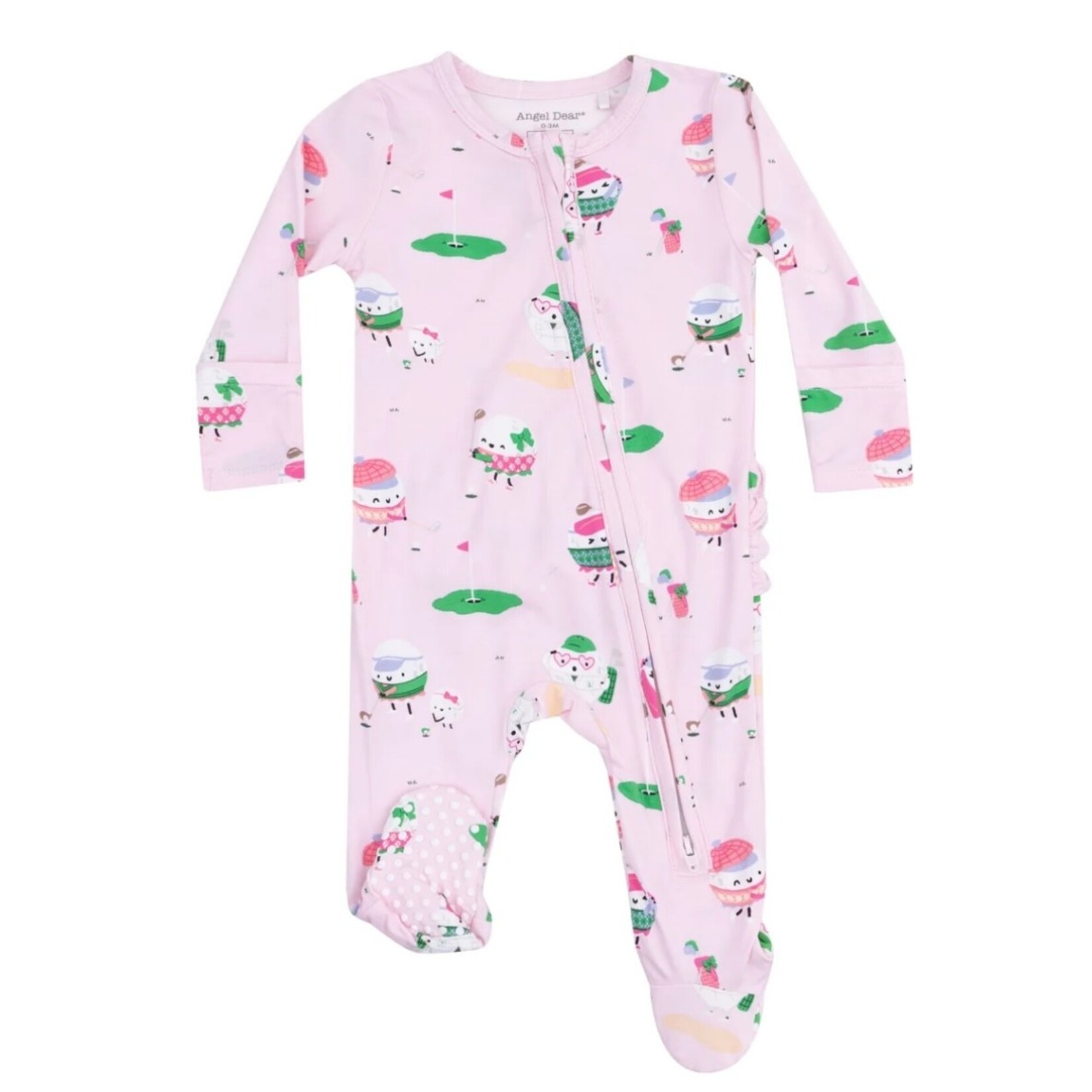 Angel Dear Angel Dear -Golf Pros 2 Way Zipper Ruffle Footie