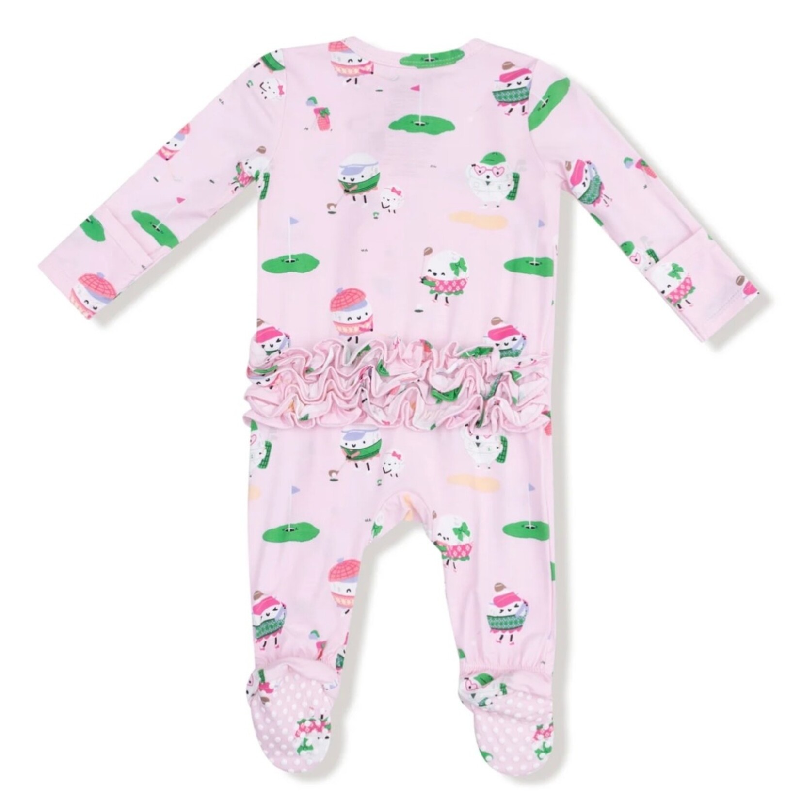 Angel Dear Angel Dear -Golf Pros 2 Way Zipper Ruffle Footie