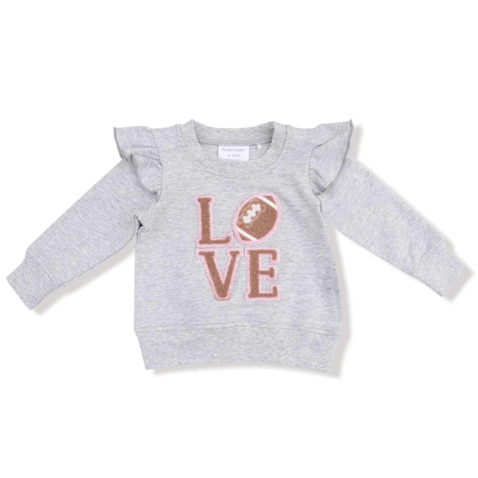 Angel Dear Angel Dear - French Terry Sport Ruffle Varisity Sweatshirt