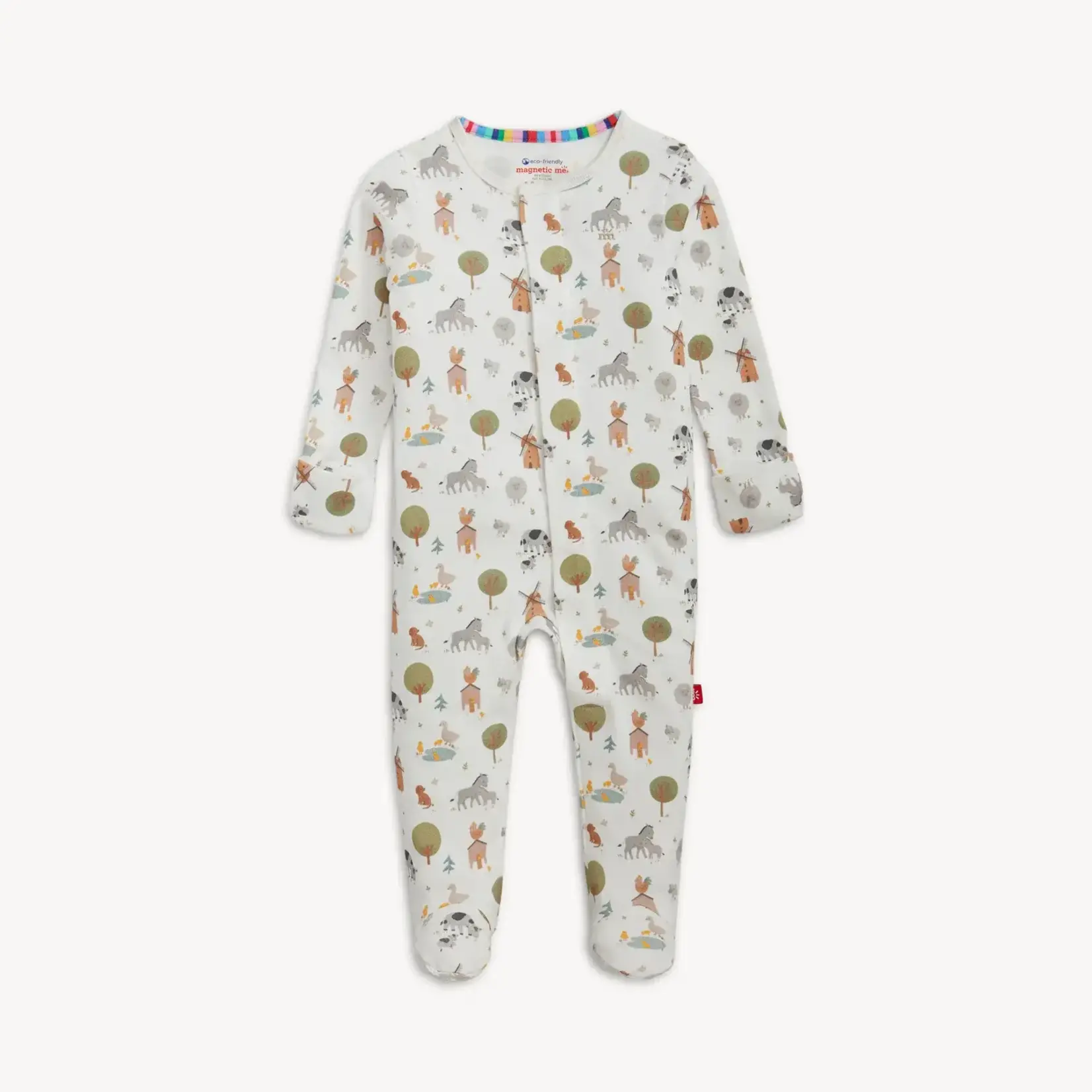 Magnetic Me Magnetic Me - Funny Farm Organic Cotton Footie