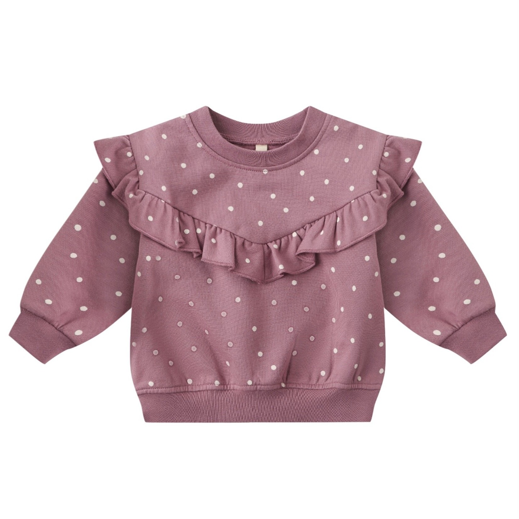 Quincy Mae Quincy Mae - Ruffle Fleece Sweatshirt