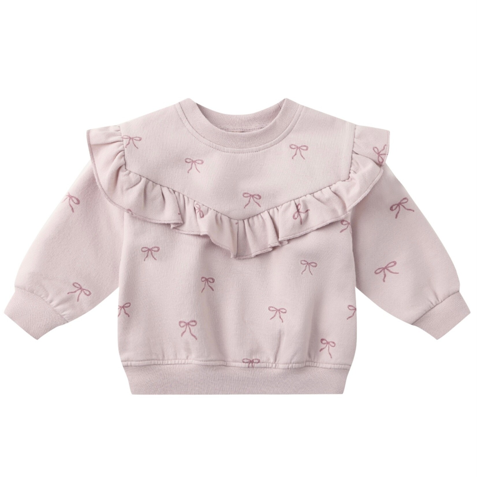Quincy Mae Quincy Mae - Ruffle Fleece Sweatshirt