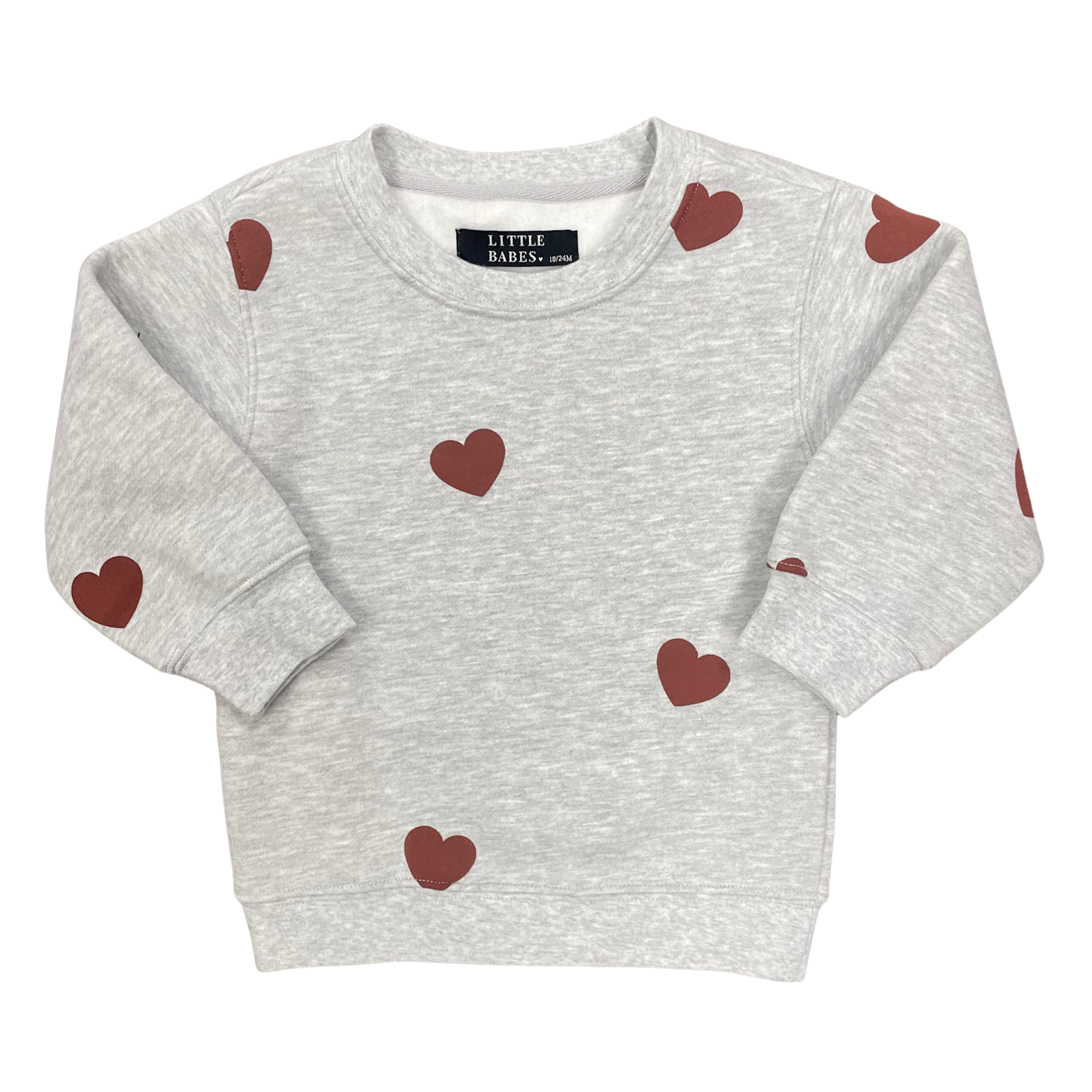 Brunette The Label Brunette The Label -  Kids All Over Heart Crew