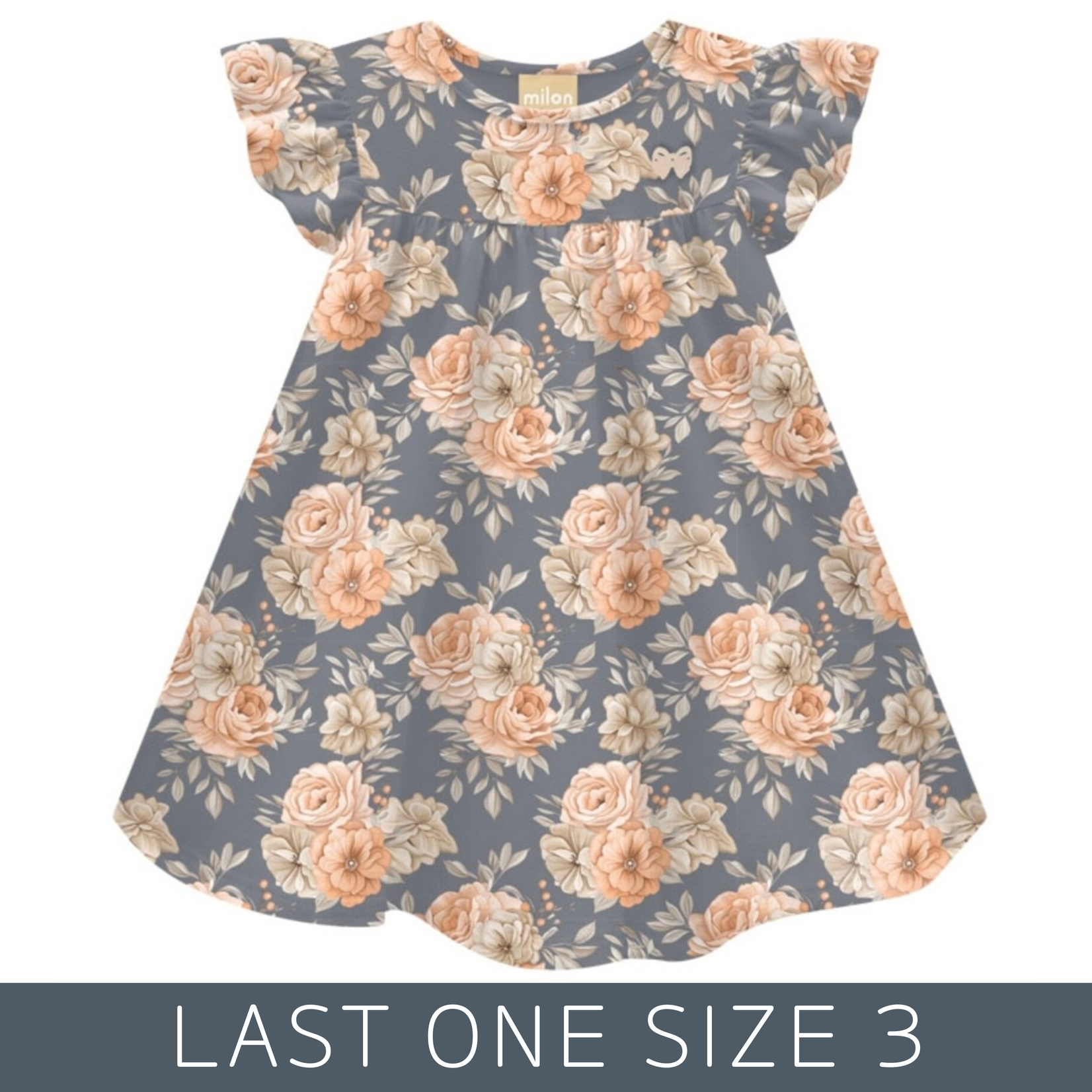 Milon Milon - Grey Floral Dress