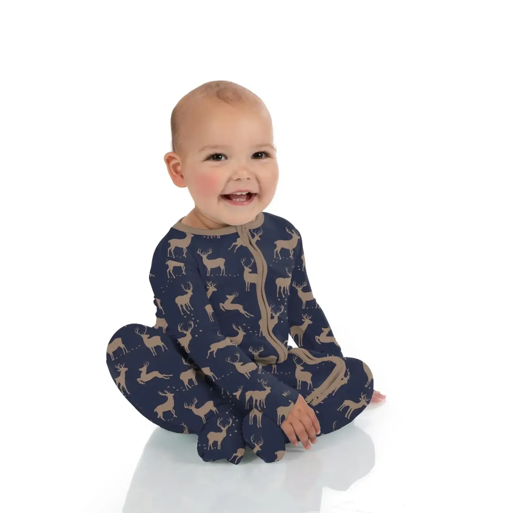 KicKee Pants KicKee Pants - 2 Way Footie Zipper