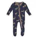 KicKee Pants KicKee Pants - 2 Way Footie Zipper