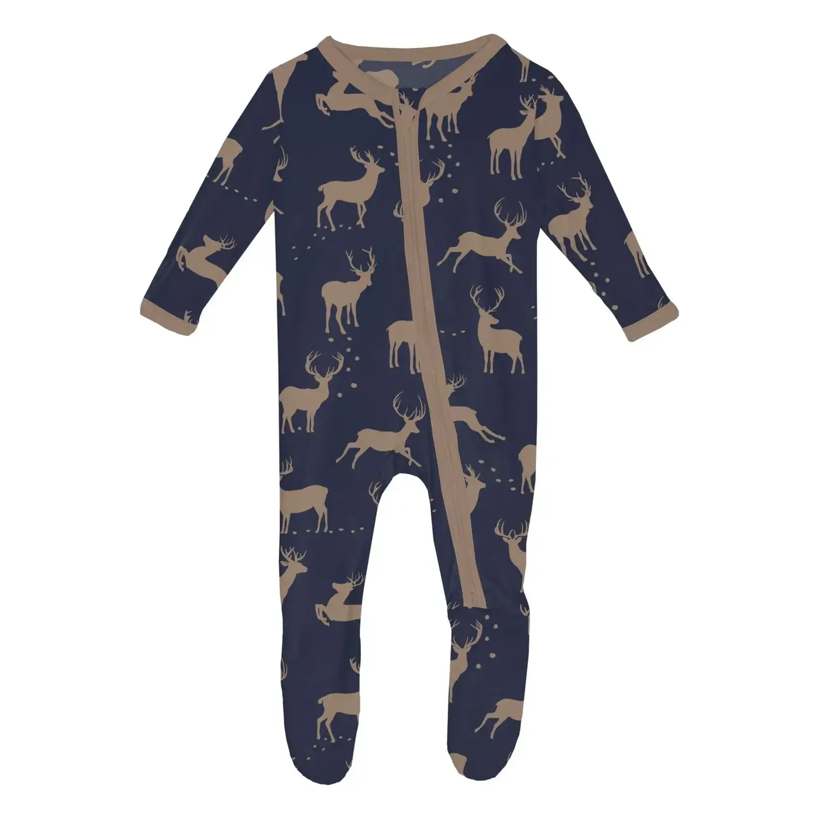 KicKee Pants KicKee Pants - 2 Way Footie Zipper