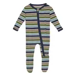 KicKee Pants KicKee Pants - 2 Way Footie Zipper Fall Vibes