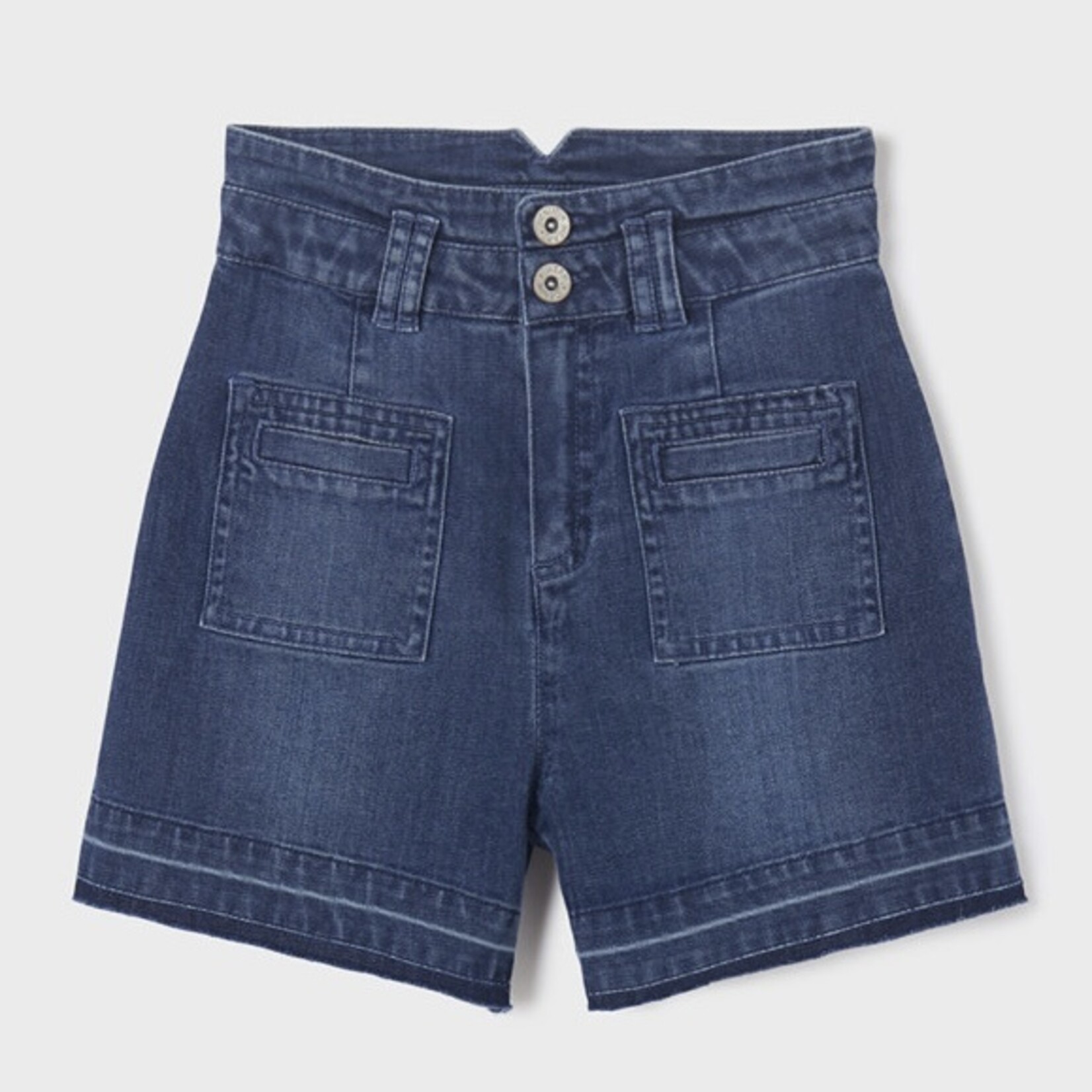 Mayoral Mayoral - High Waisted Denim Shorts