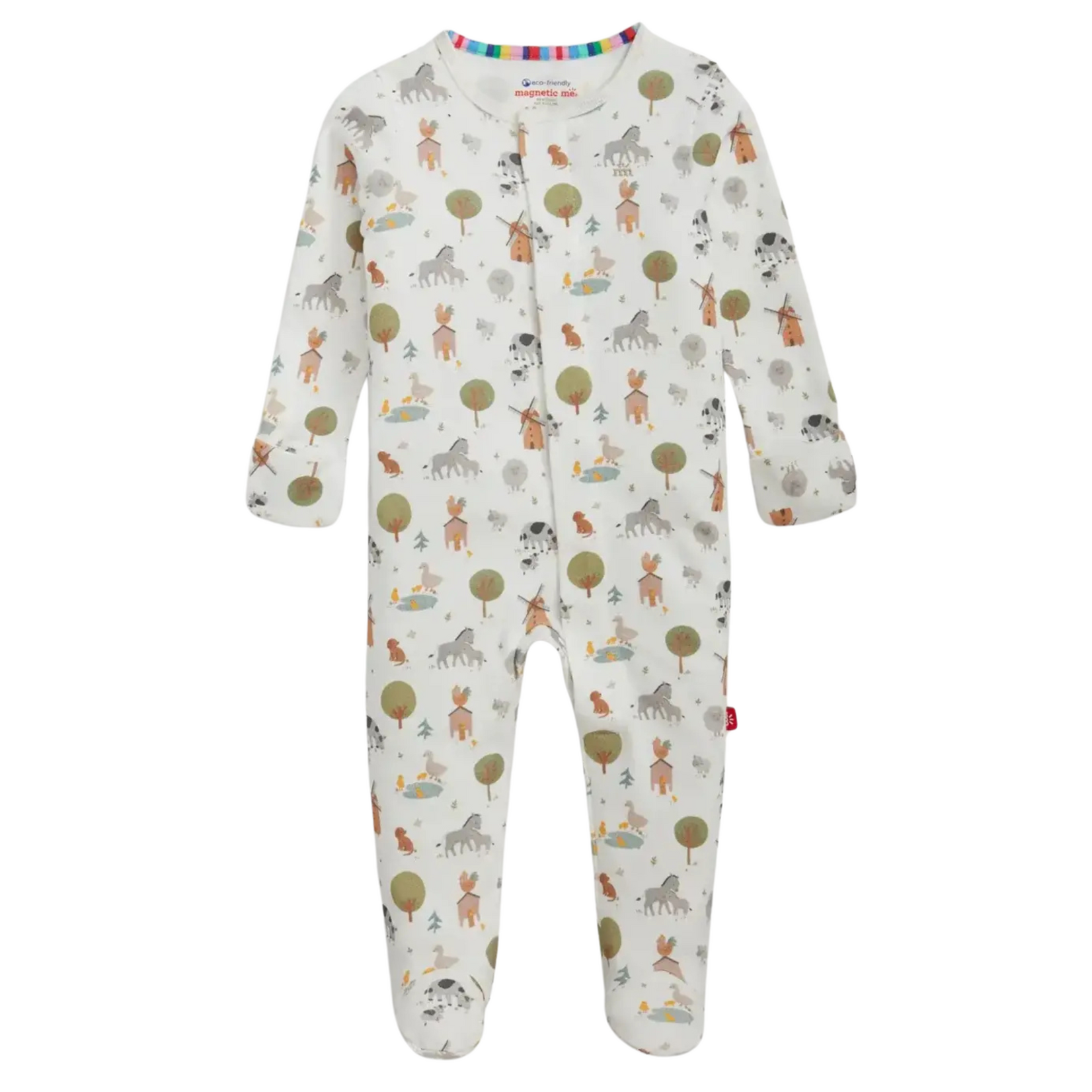 Magnetic Me Magnetic Me - Funny Farm Organic Cotton Footie