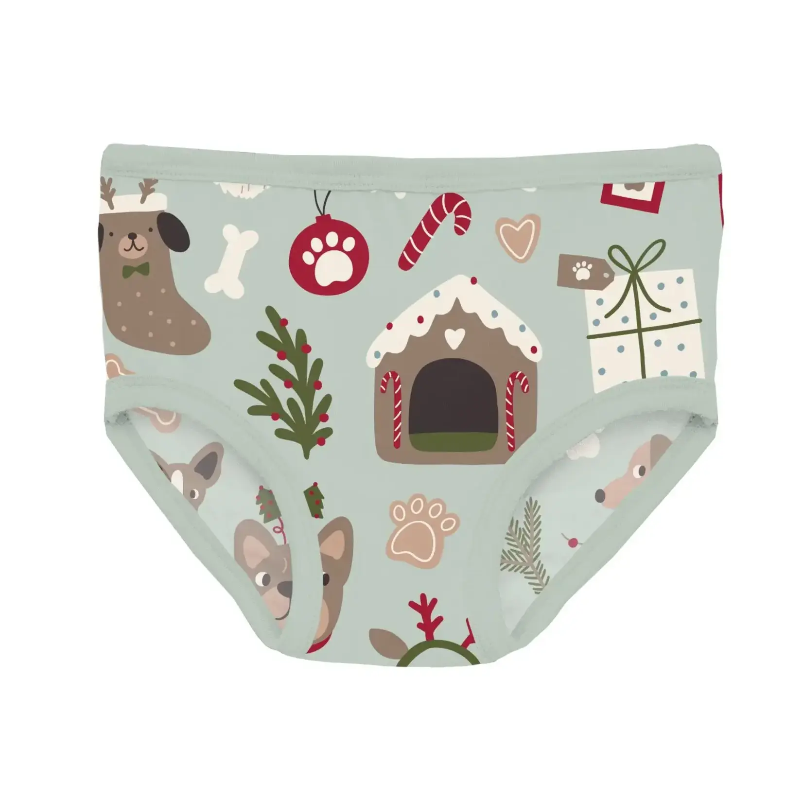 KicKee Pants KicKee Pants - Girl’s Underwear Aloe Christmas Dogs