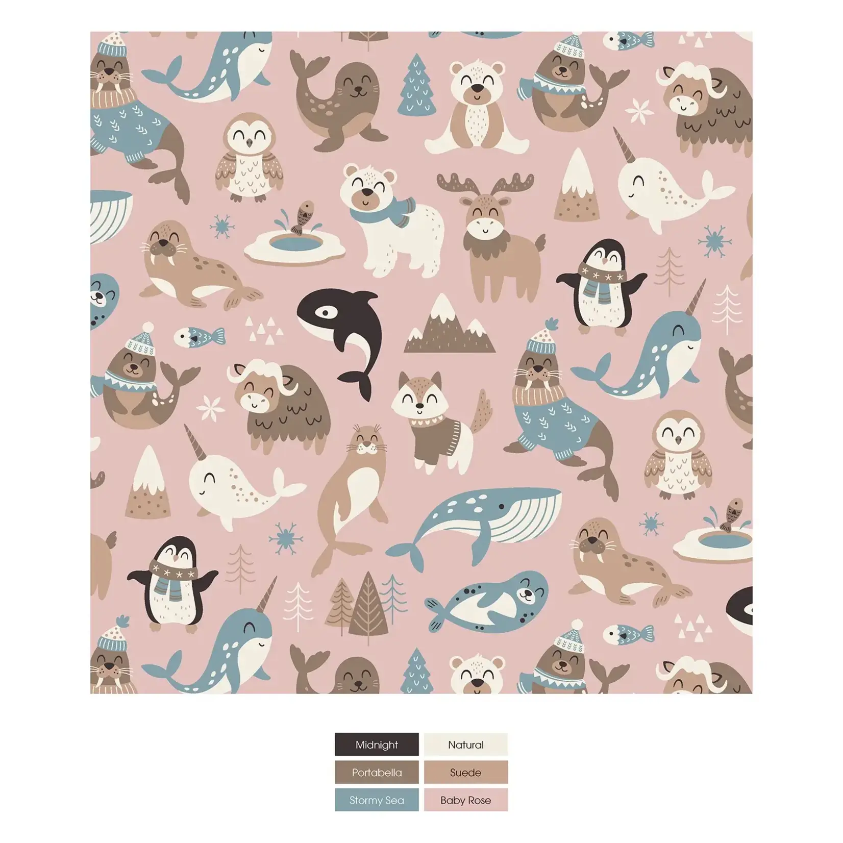 KicKee Pants KicKee Pants - Girl’s Underwear Baby Rose Arctic Animals