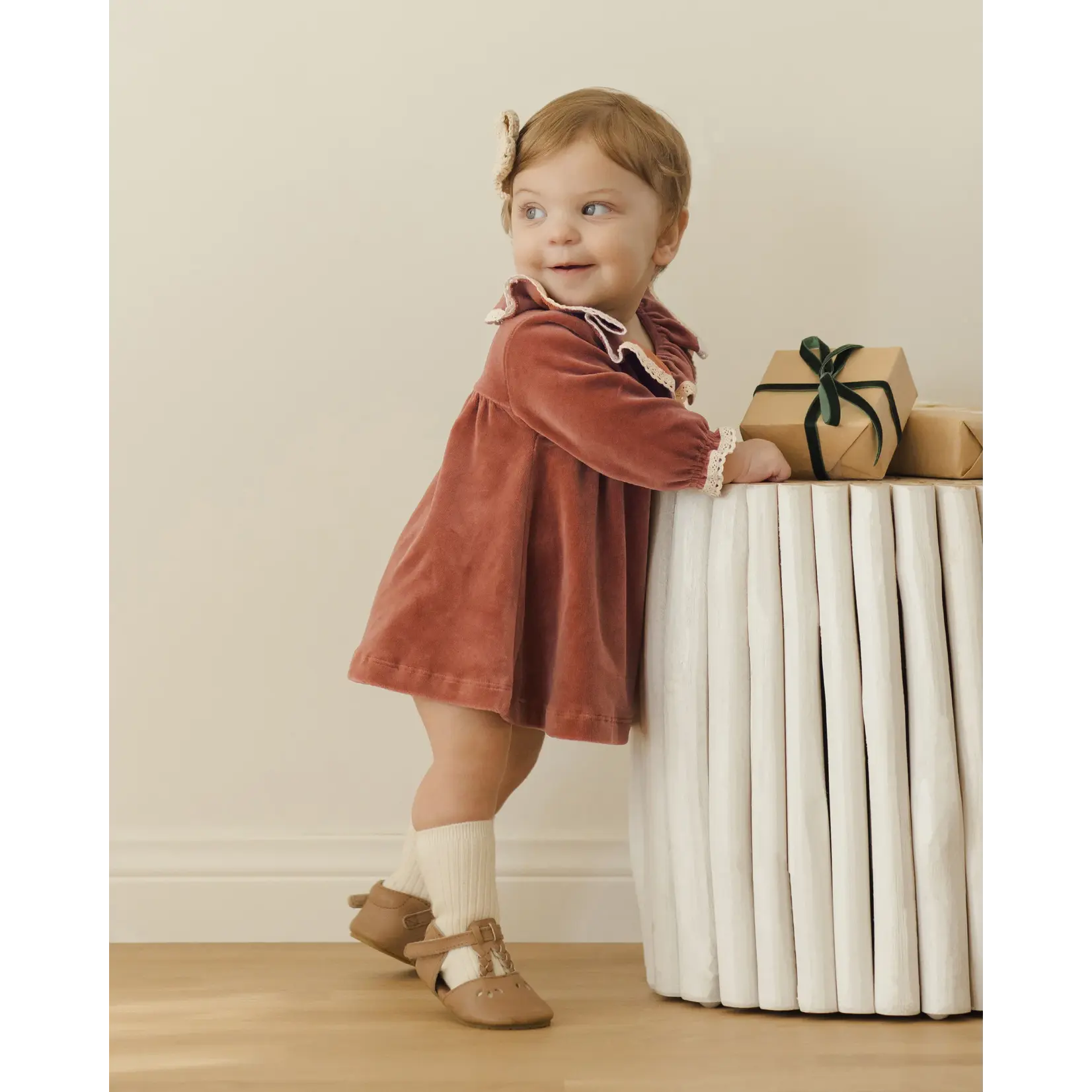 Quincy Mae Quincy Mae - Velour Dress