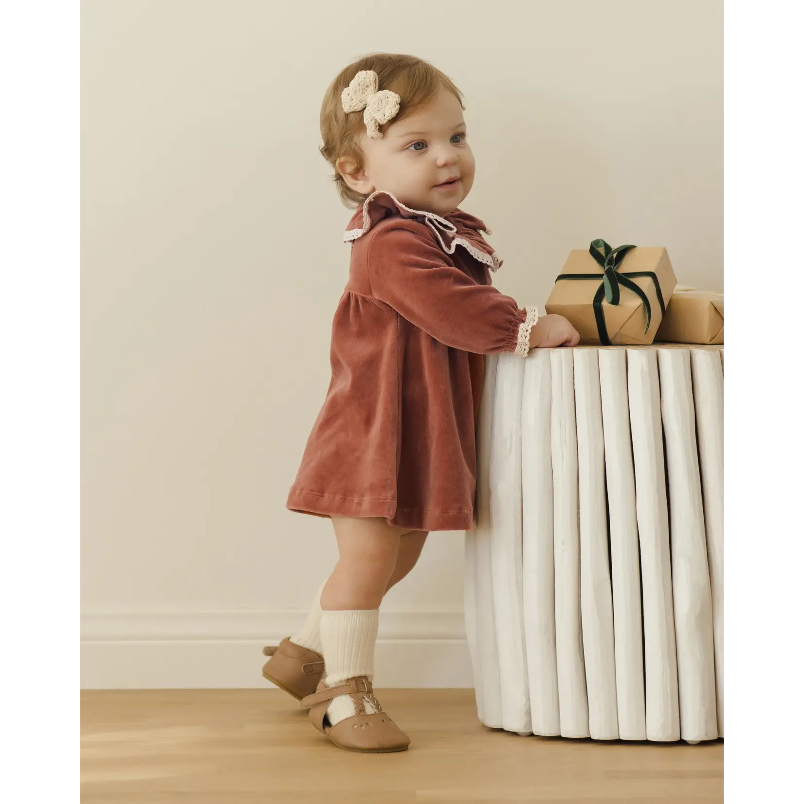 Quincy Mae Quincy Mae - Velour Dress