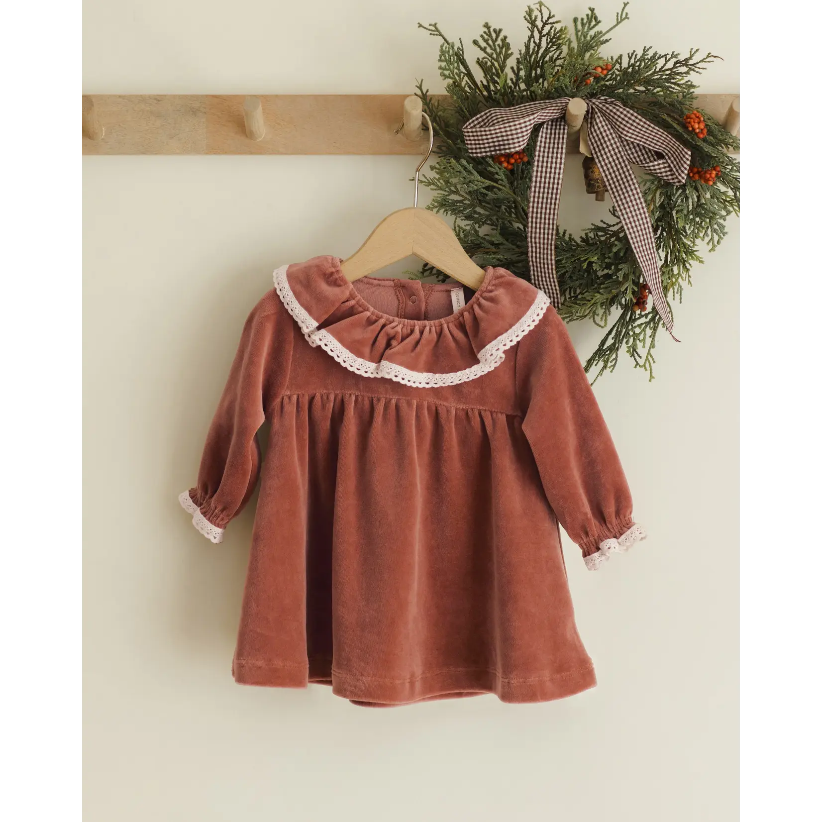 Quincy Mae Quincy Mae - Velour Dress