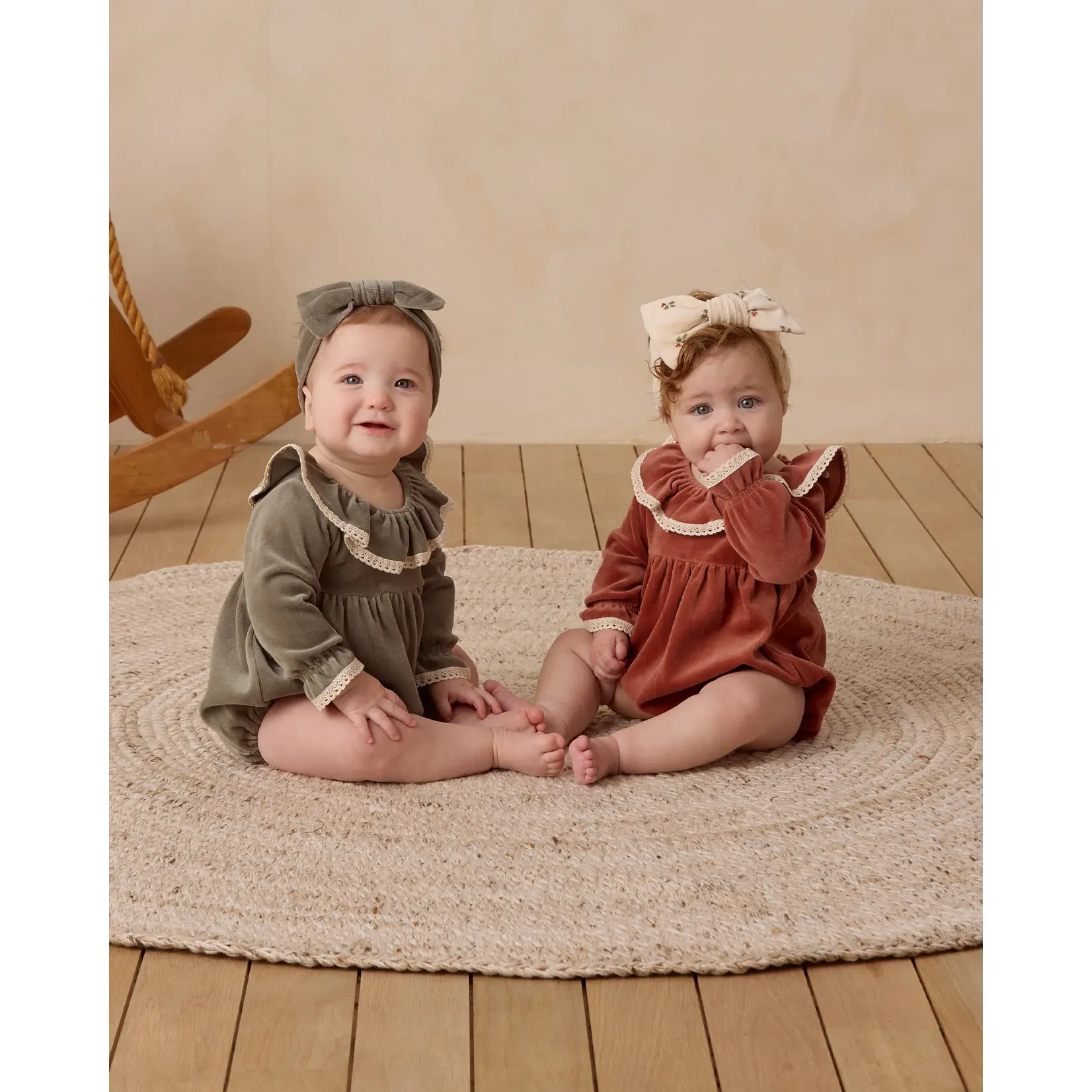 Quincy Mae Quincy Mae - Velour Bow Headband