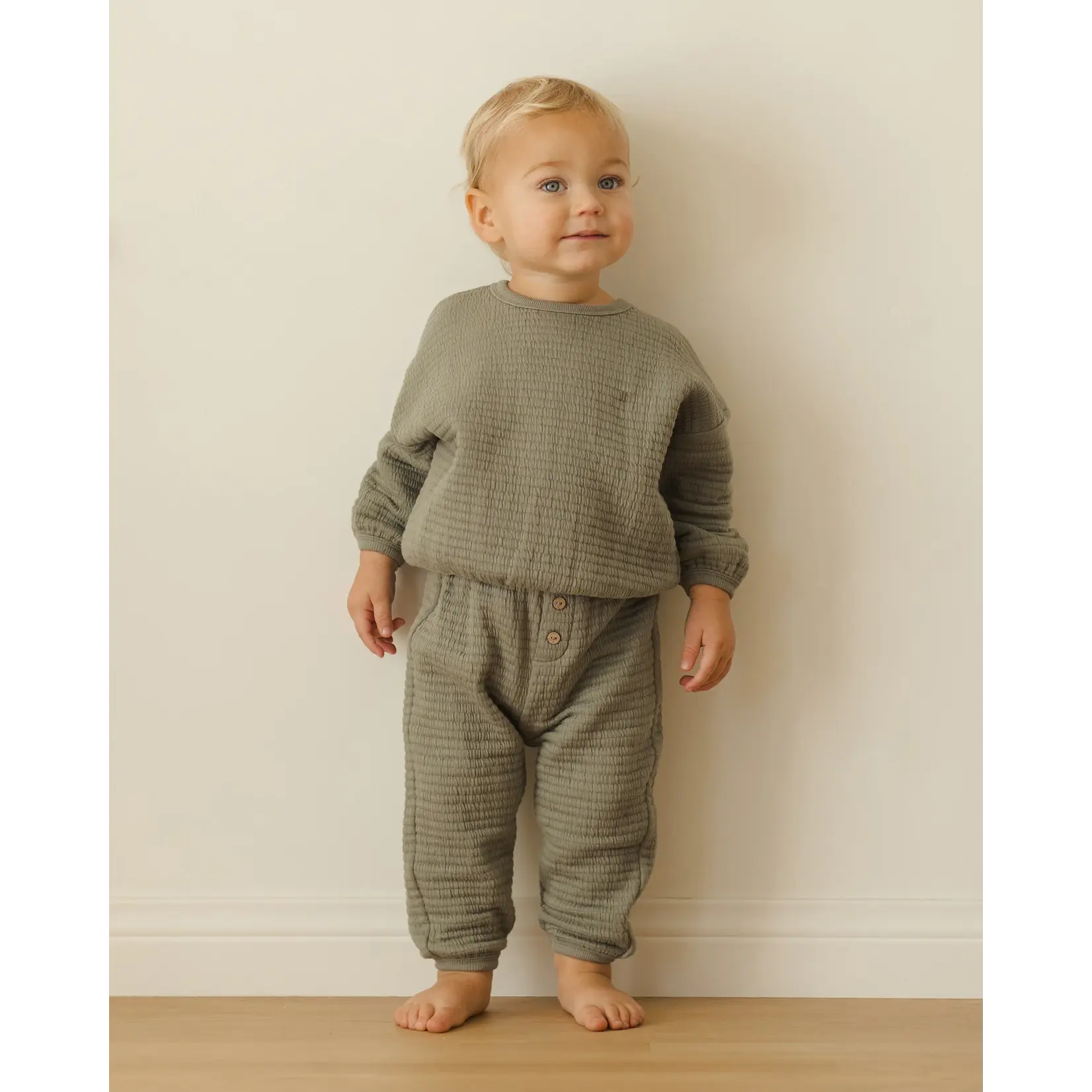 Quincy Mae Quincy Mae - Textured Sweat Set