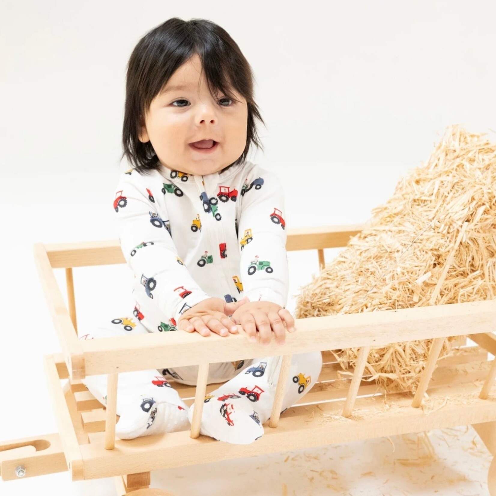 Angel Dear Angel Dear - 2 Way Mini Tractors Zipper Footie