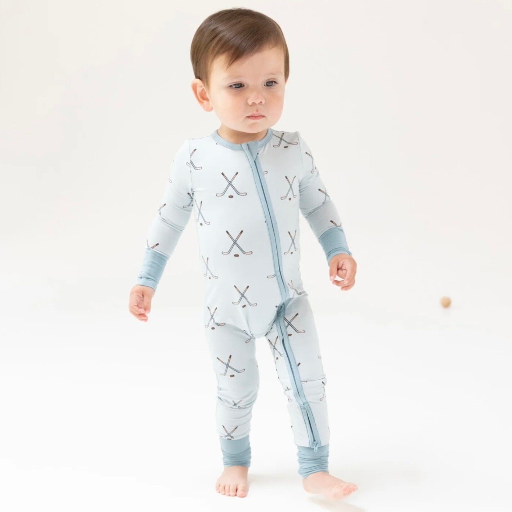 Angel Dear Angel Dear - 2 Way Hockey  Zipper Romper