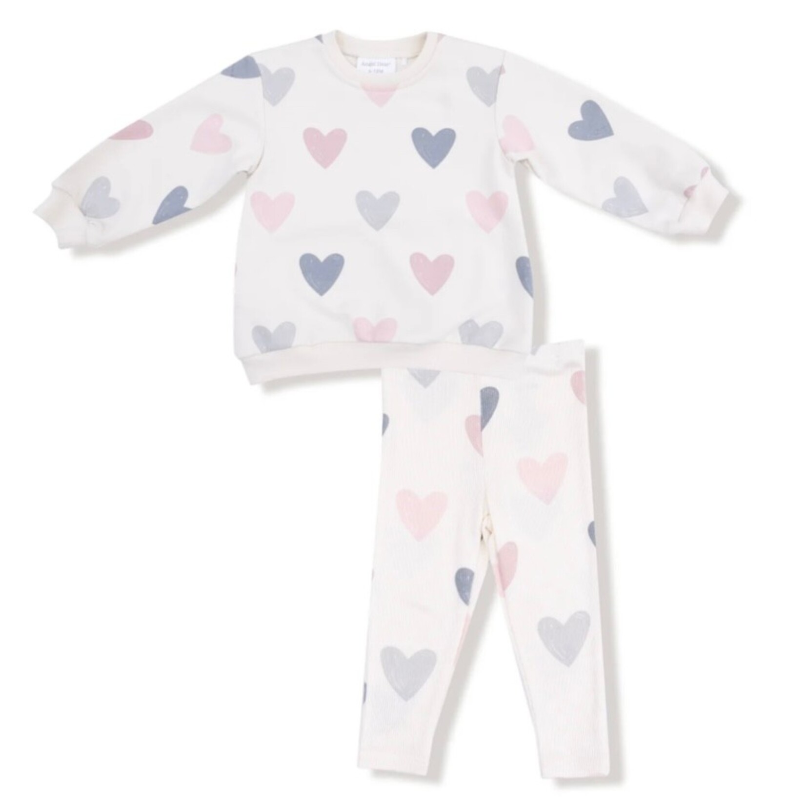 Angel Dear Angel Dear - Puffy L/S Oversized Sweatshirt & Legging Set