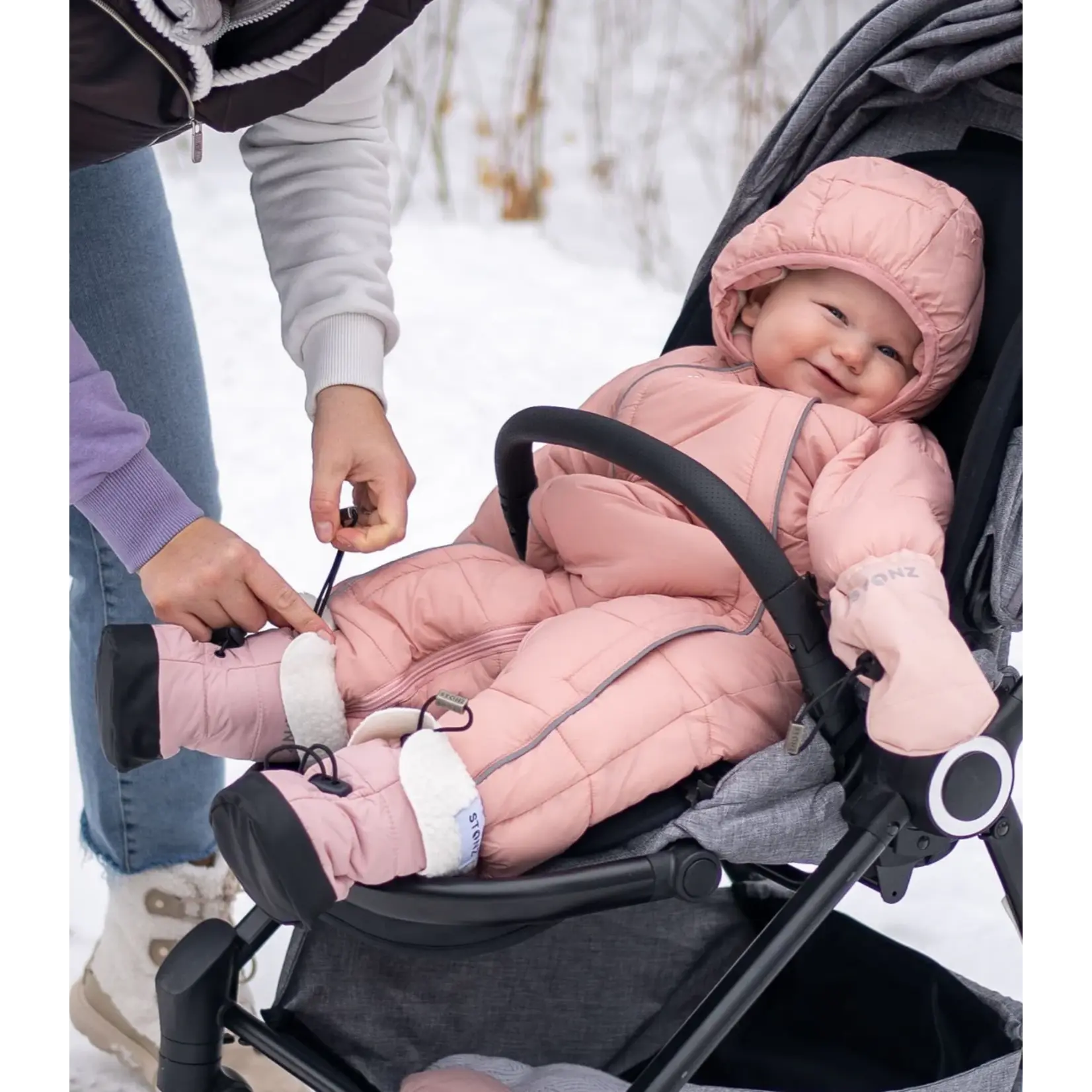 Stonz Stonz - Puffer Bootie | Haze Pink