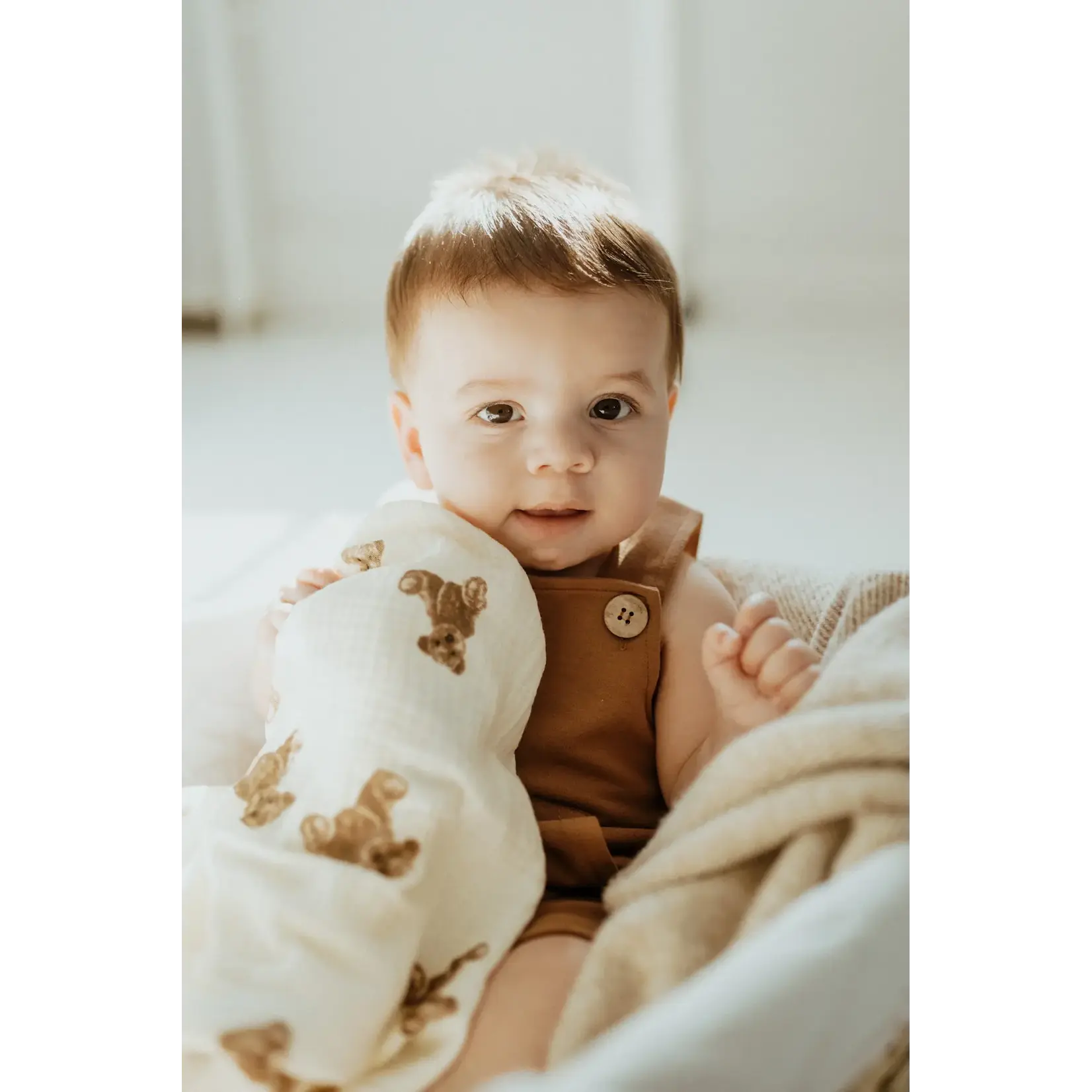 ba.be.O ba.be.O - Teddy Muslin Blanket