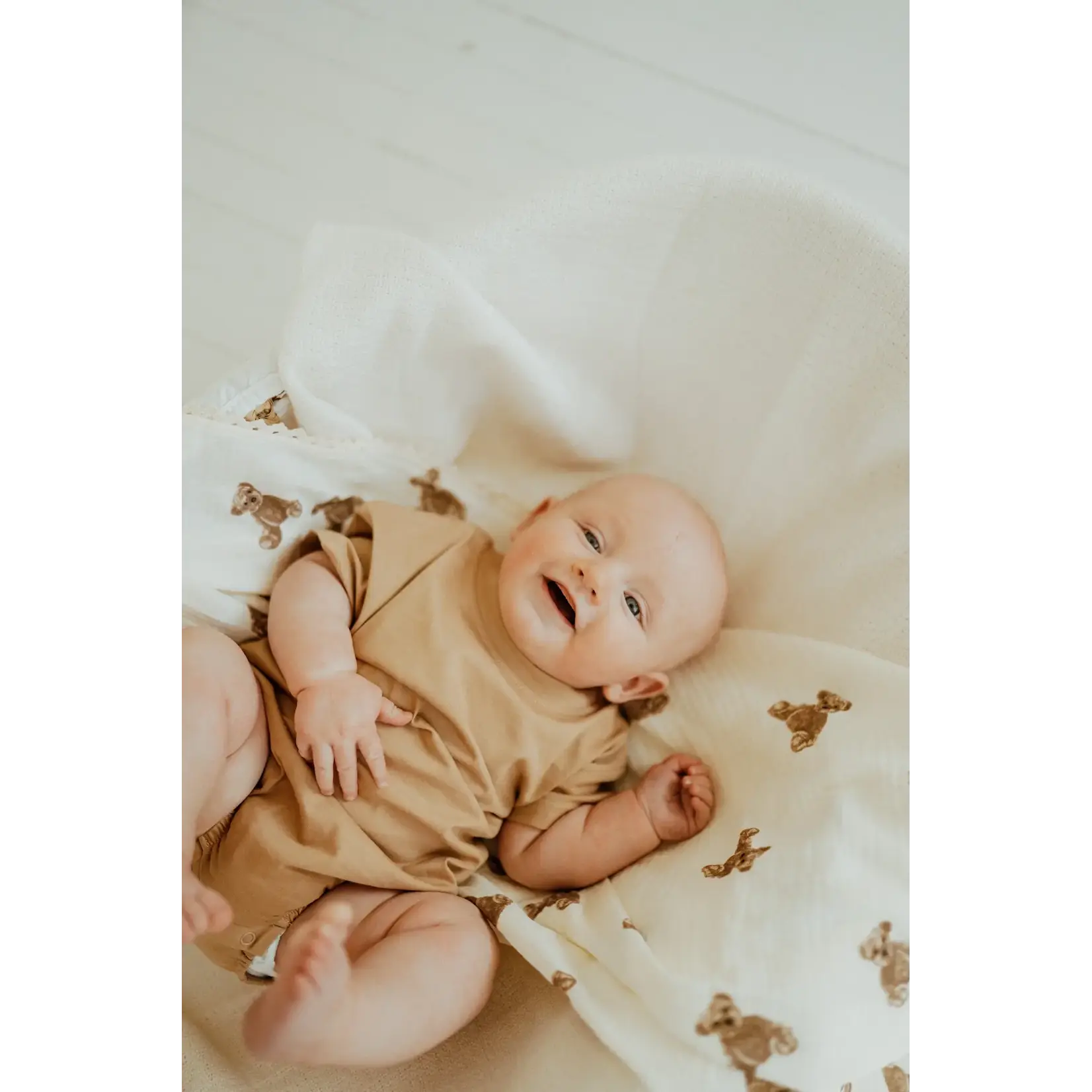 ba.be.O ba.be.O - Teddy Muslin Blanket