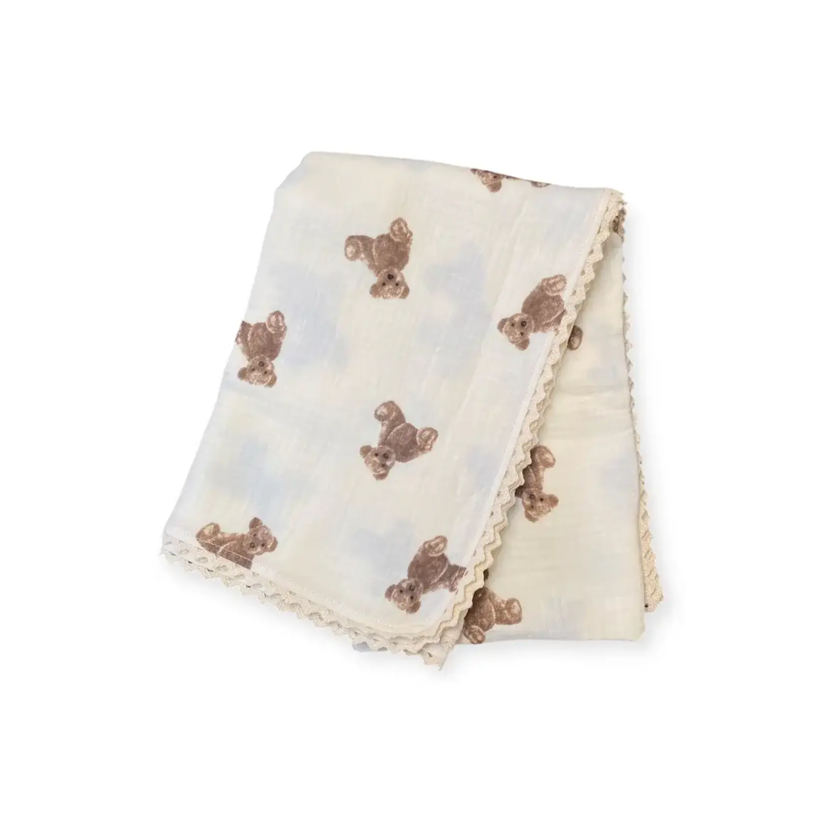 ba.be.O ba.be.O - Organic Cotton Muslin Teddy Bear Swaddle