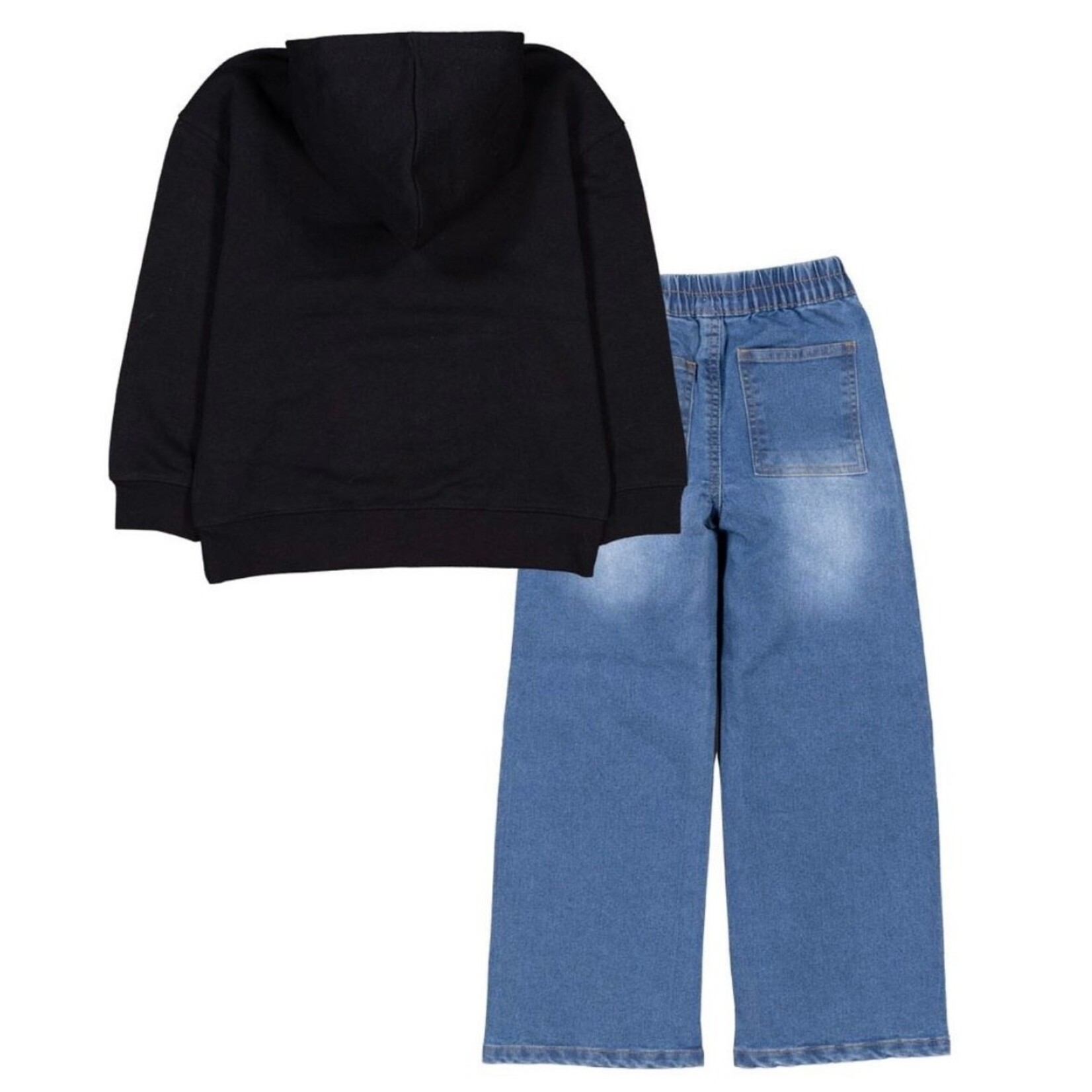 Silver Jeans Silver Jeans - Hearts Fleece Hoodie + Jean Set