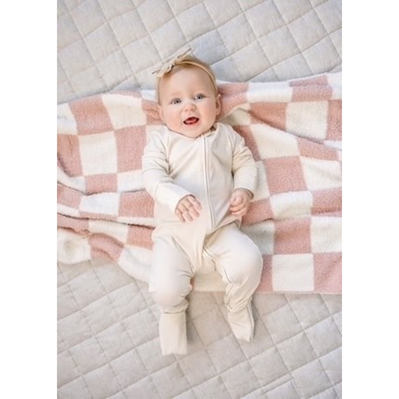 Mebie Baby Mebie Baby - Checkered Plush Blanket