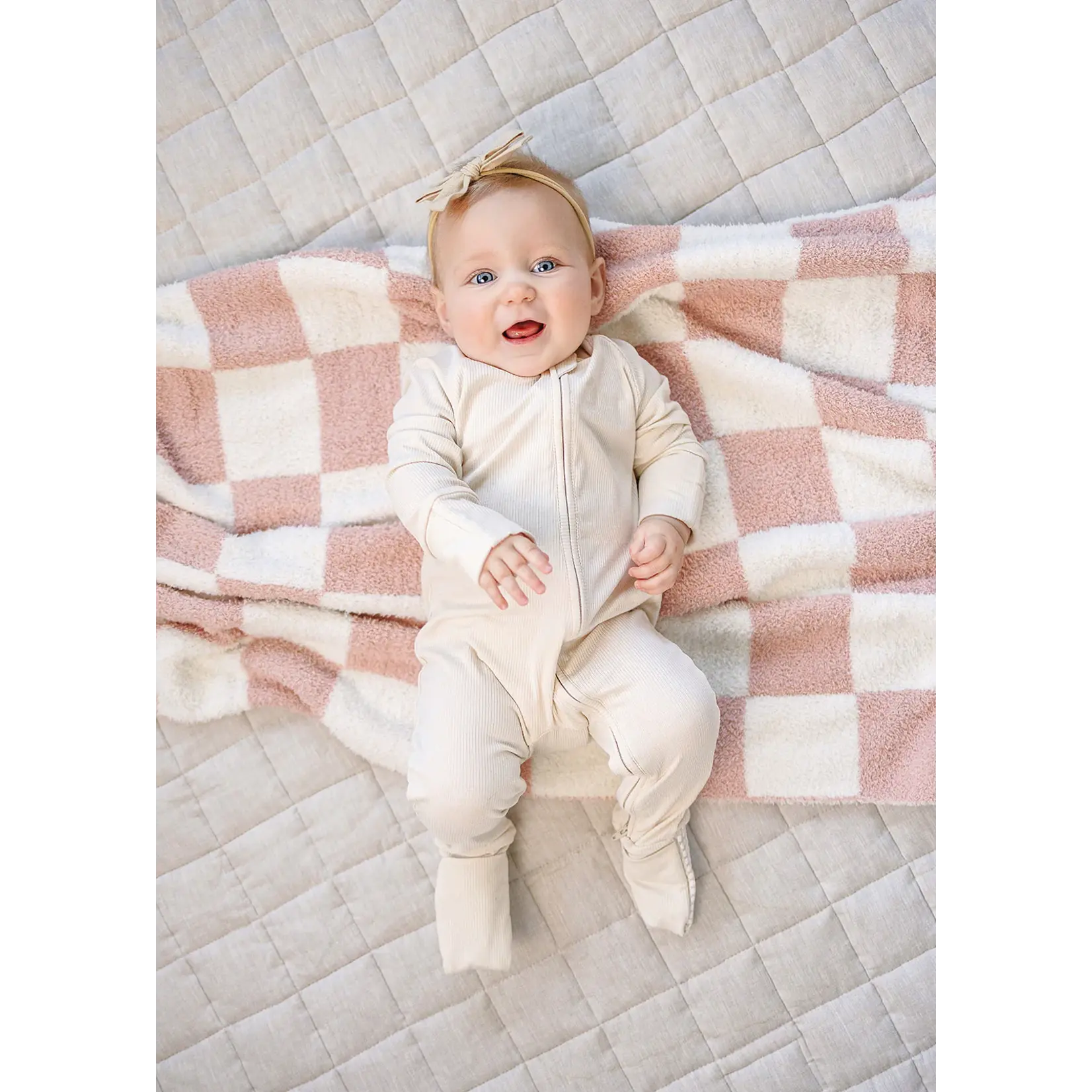 Mebie Baby Mebie Baby - Checkered Plush Blanket