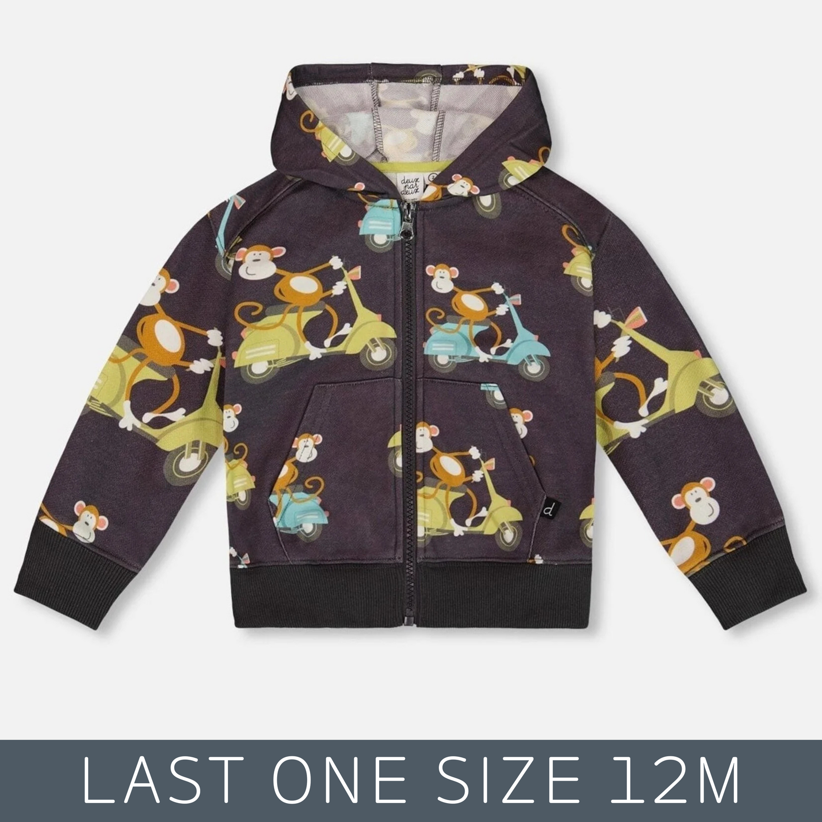 Deux Par Deux Deux Par Deux - Money Vespa Zip Hoodie