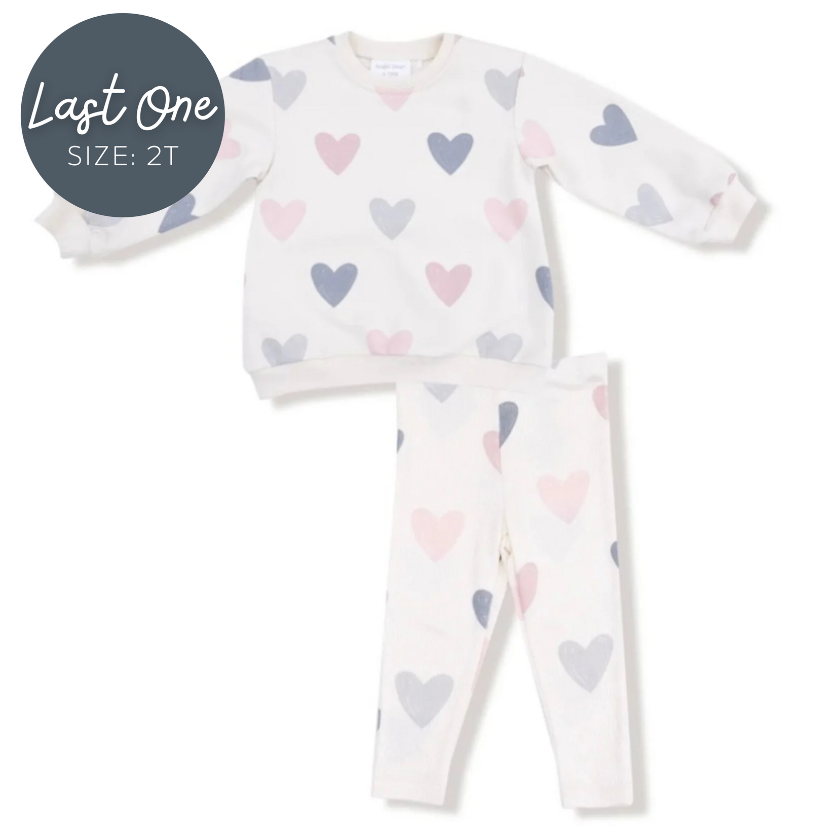 Angel Dear Angel Dear - Puffy L/S Oversized Sweatshirt & Legging Set