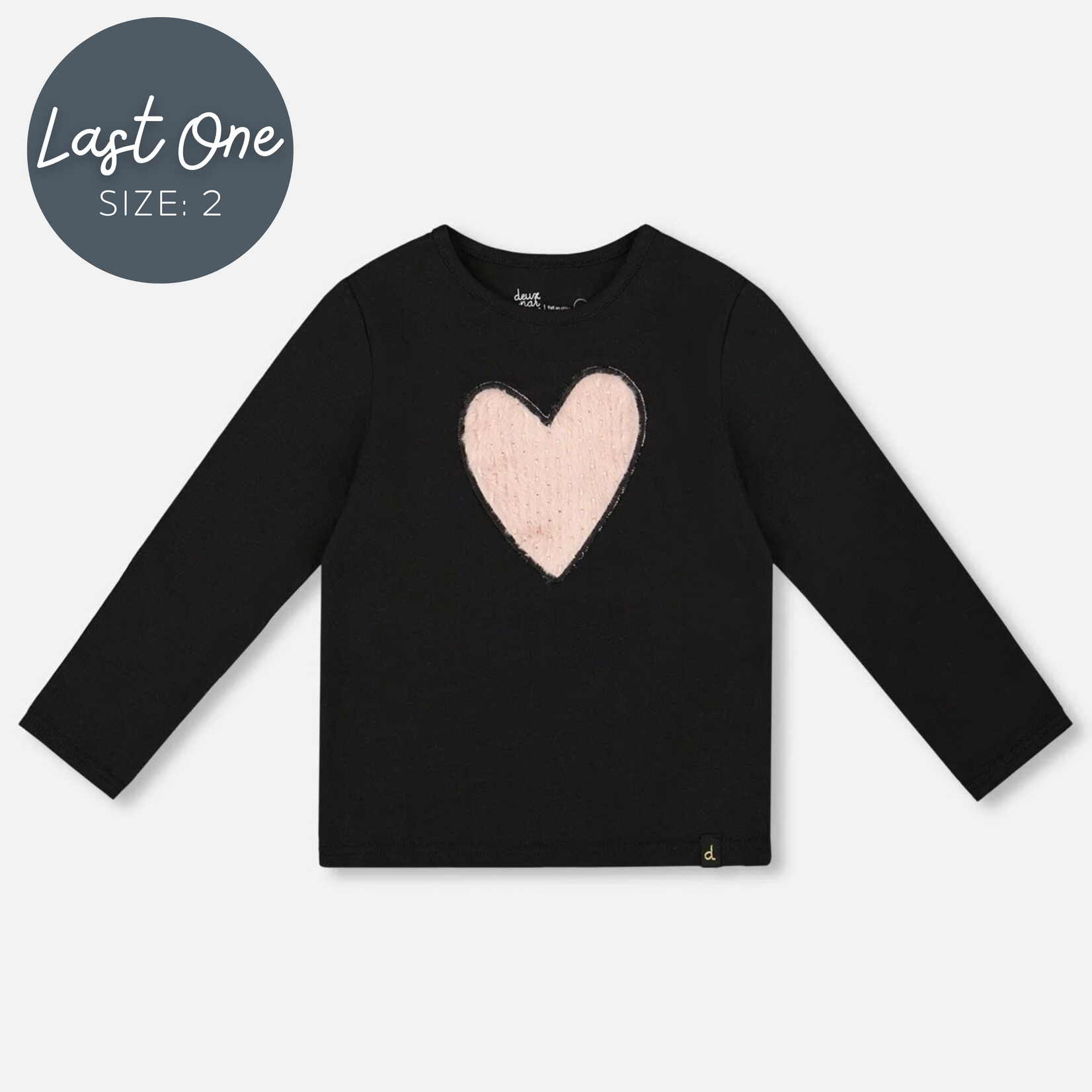 Deux Par Deux Deux Par Deux - L/S Organic Heart T-Shirt