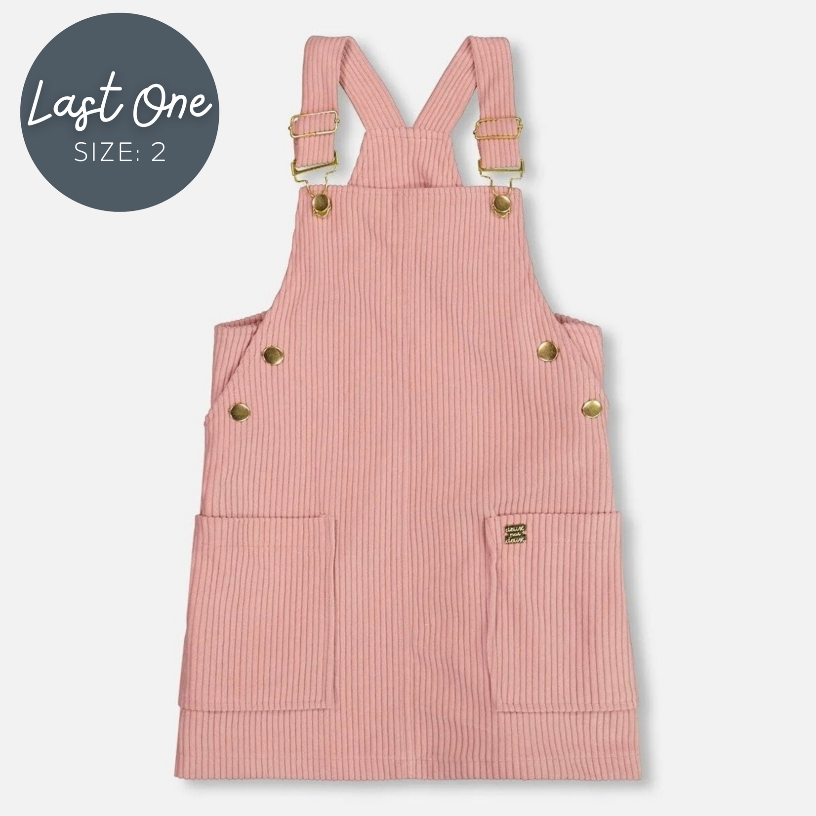 Deux Par Deux Deux Par Deux - Corduroy Overall Dress