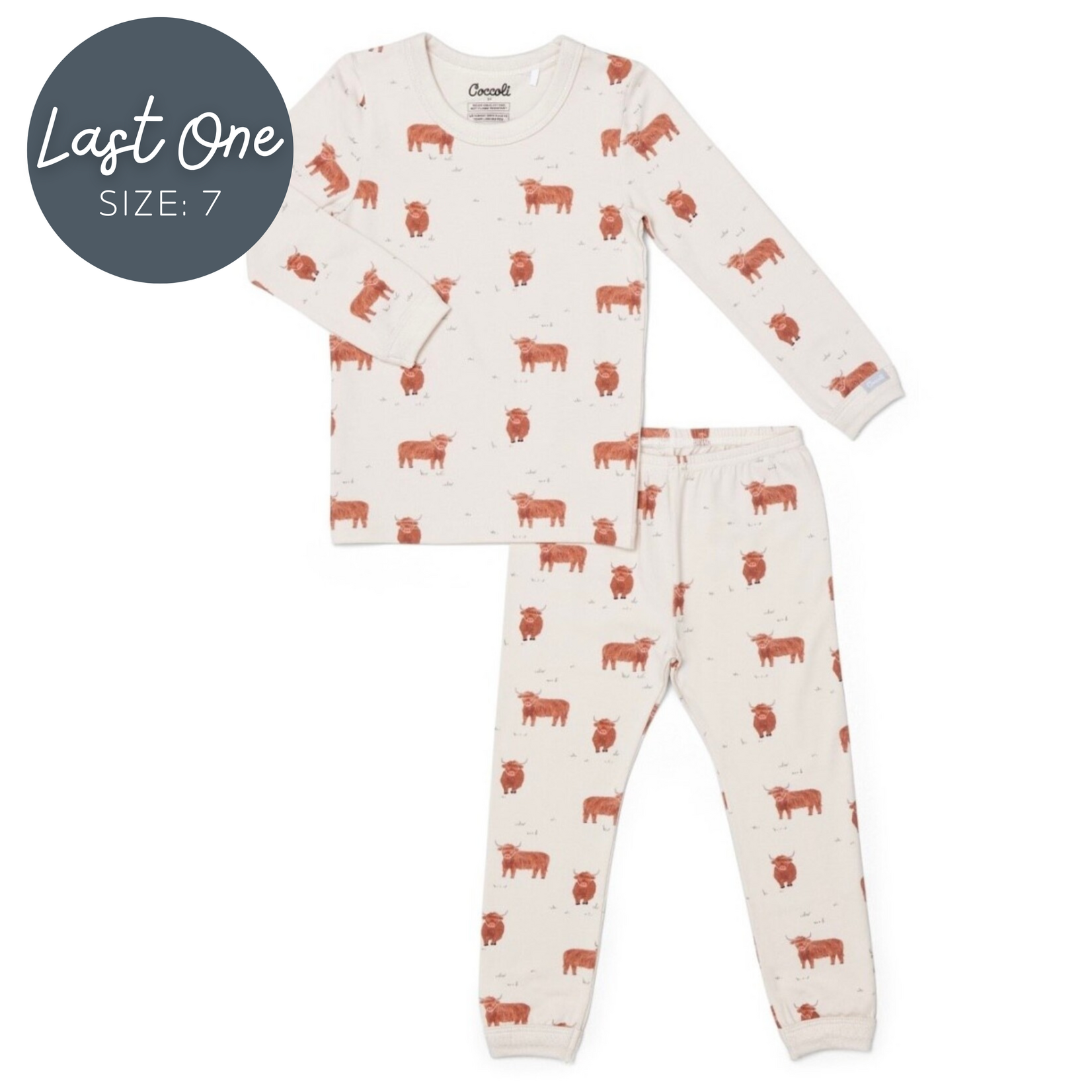 Coccoli Coccoli - L/S Modal Pajama Set | Cows