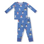 Angel Dear Angel Dear - L/S  Snow Folks Ice Hockey PJ Set