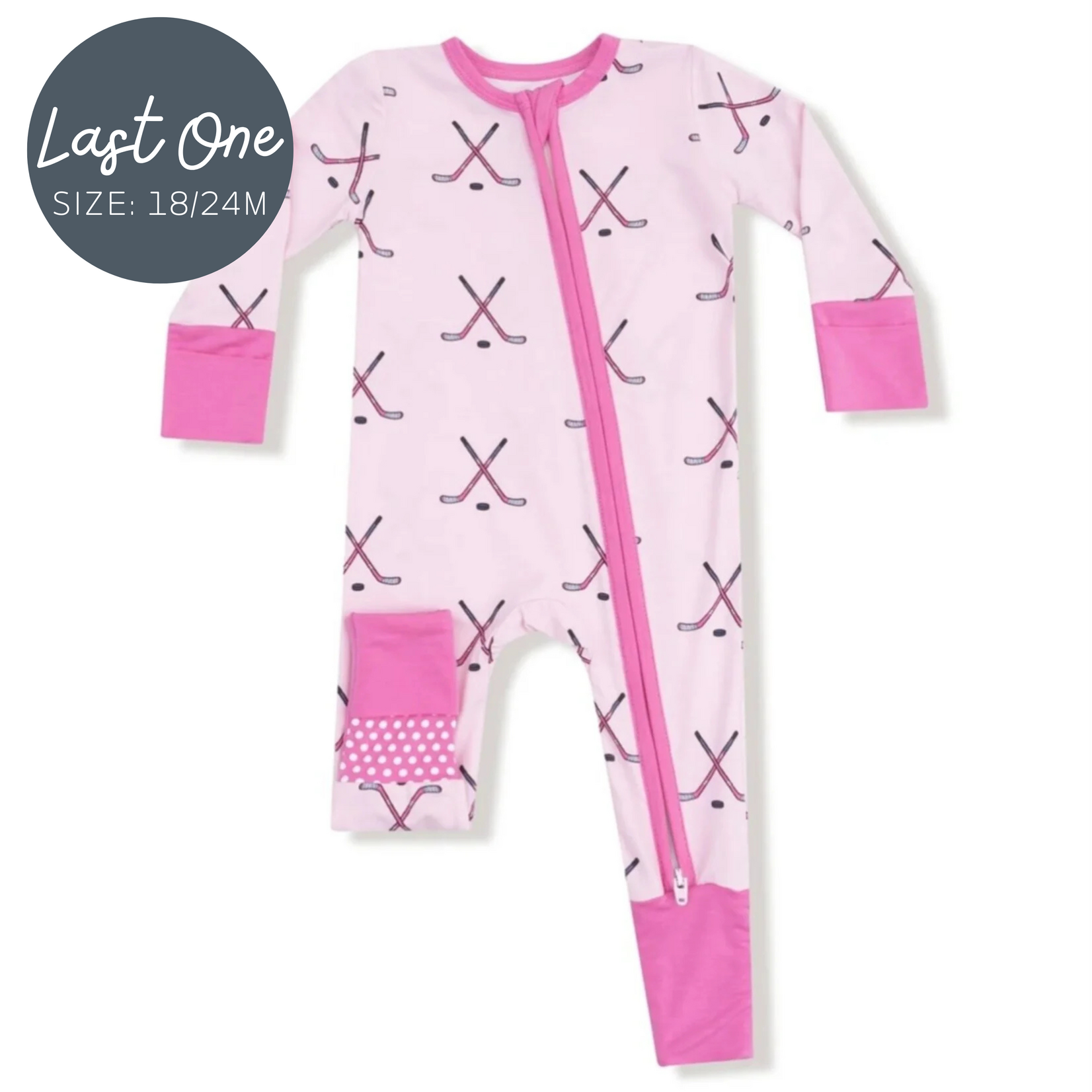 Angel Dear Angel Dear - 2 Way Hockey  Zipper Romper